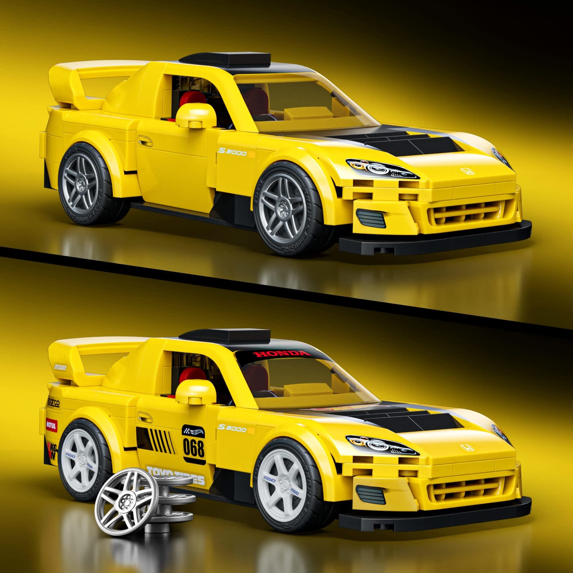 Mattel Brick Shop Hot Wheels ’07 Honda S2000 Building Set