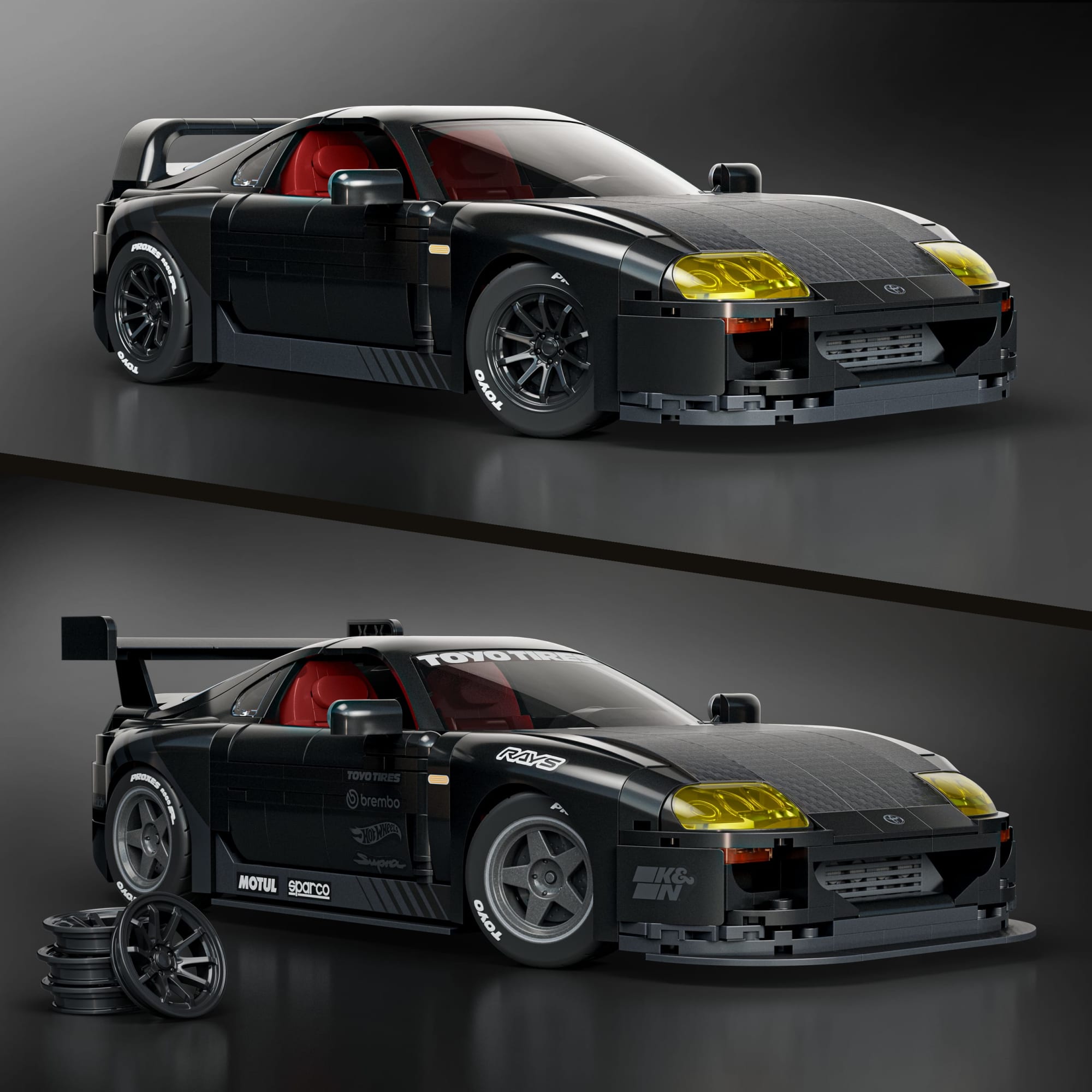 Mattel Brick Shop Hot Wheels ’94 Toyota Supra MKIV Building Set