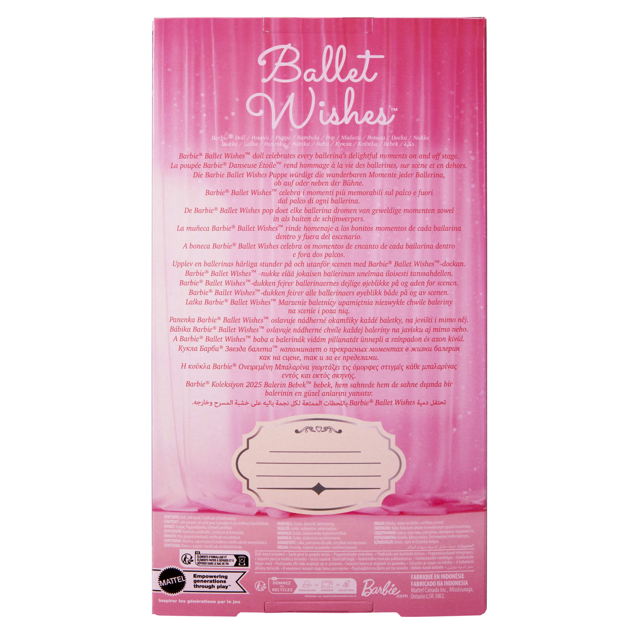 Ballet Wishes Barbie Doll