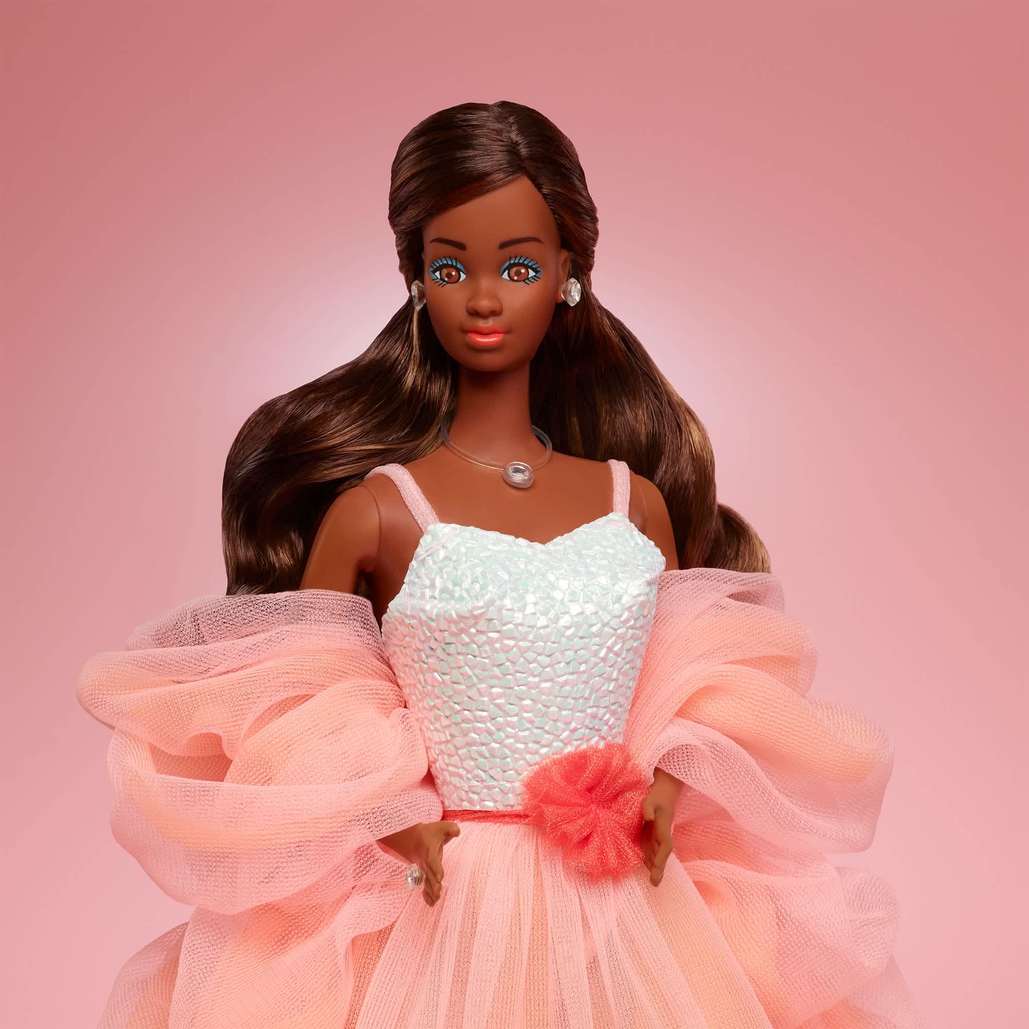 Peaches ‘n Cream Barbie Doll, Brown Hair