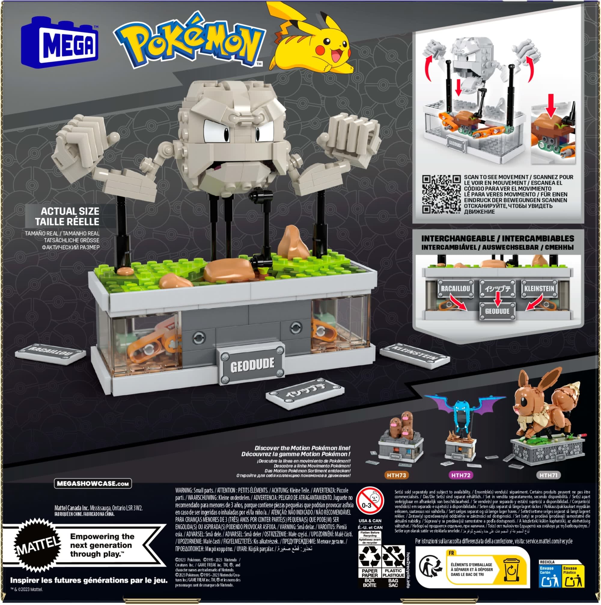 MEGA Pokémon Mini Motion Geodude Building Set