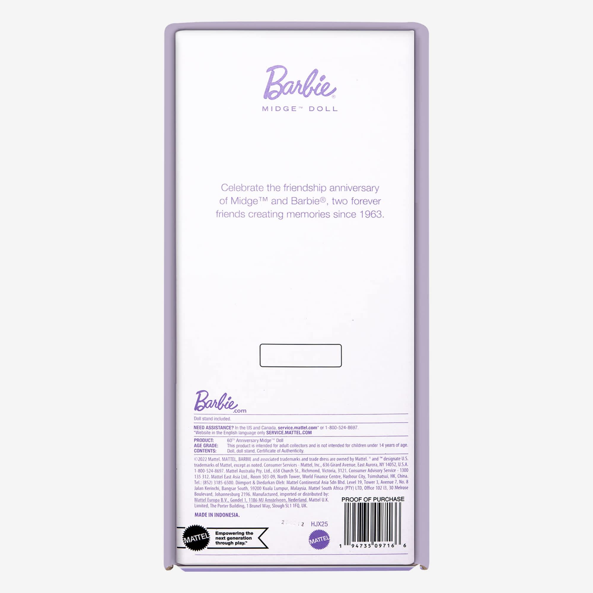 60th Anniversary Midge Vintage Reproduction Doll