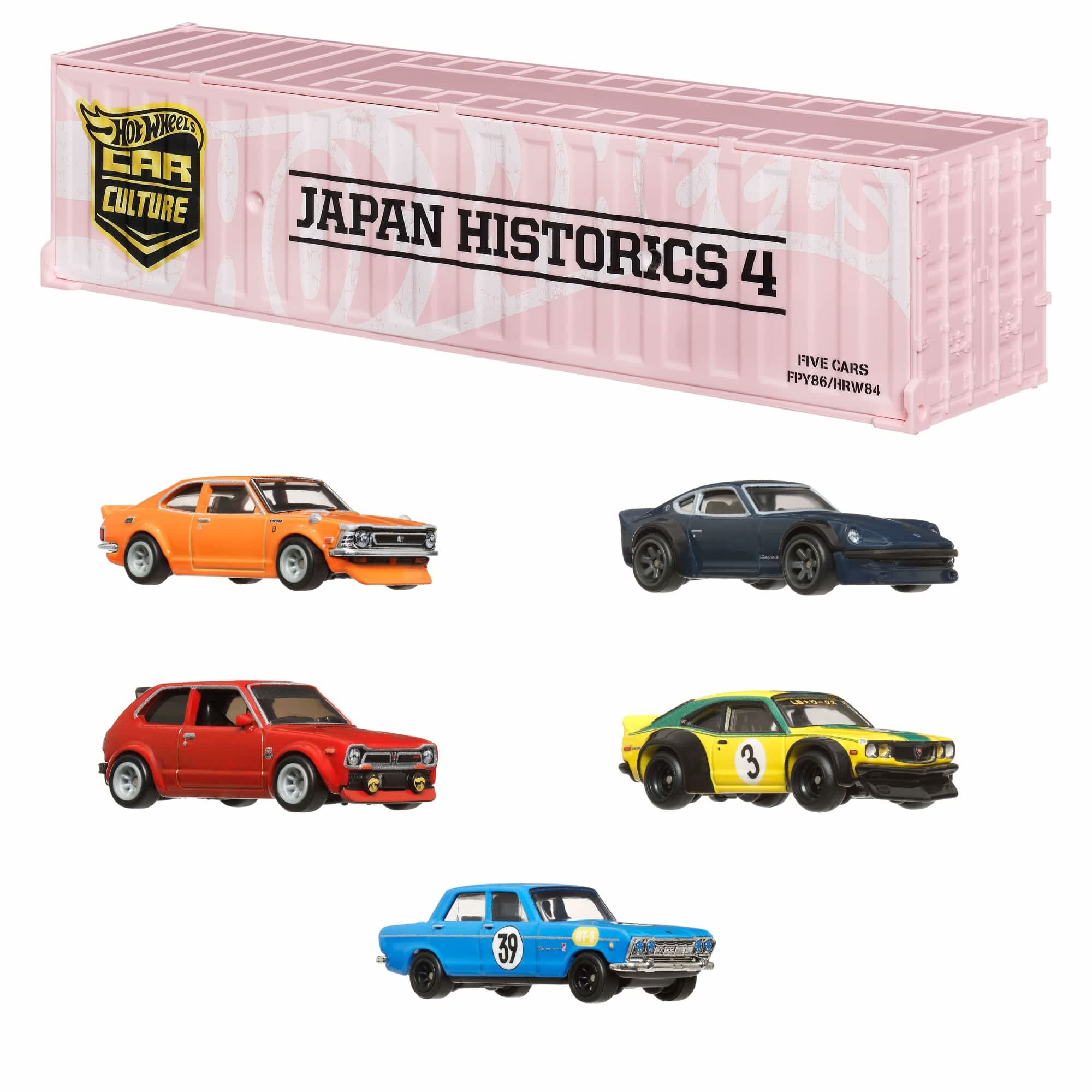 Hot Wheels Car Culture Japan Historics 4 Container Set | Mattel