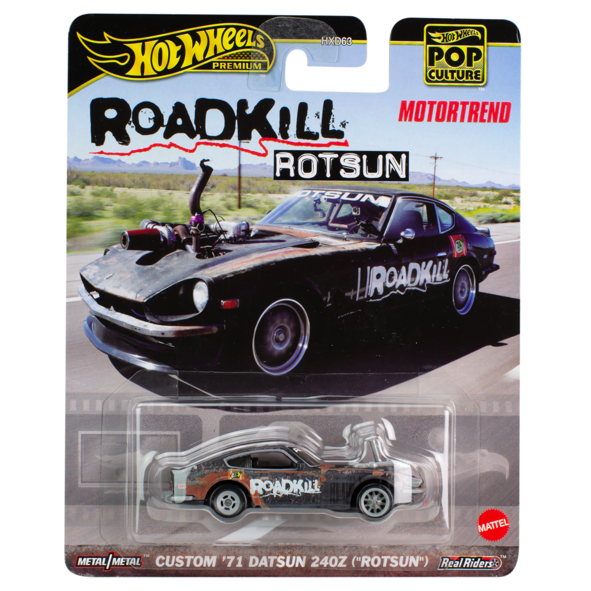 Hot Wheels Premium Pop Culture Custom '71 Datsun 240Z ("Rotsun")