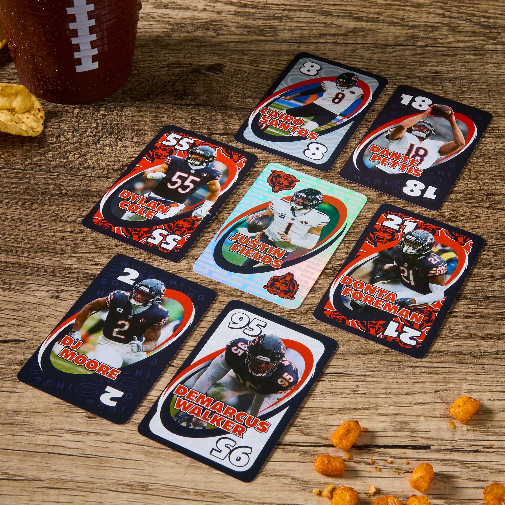 UNO Fandom NFL Chicago Bears Game Deck