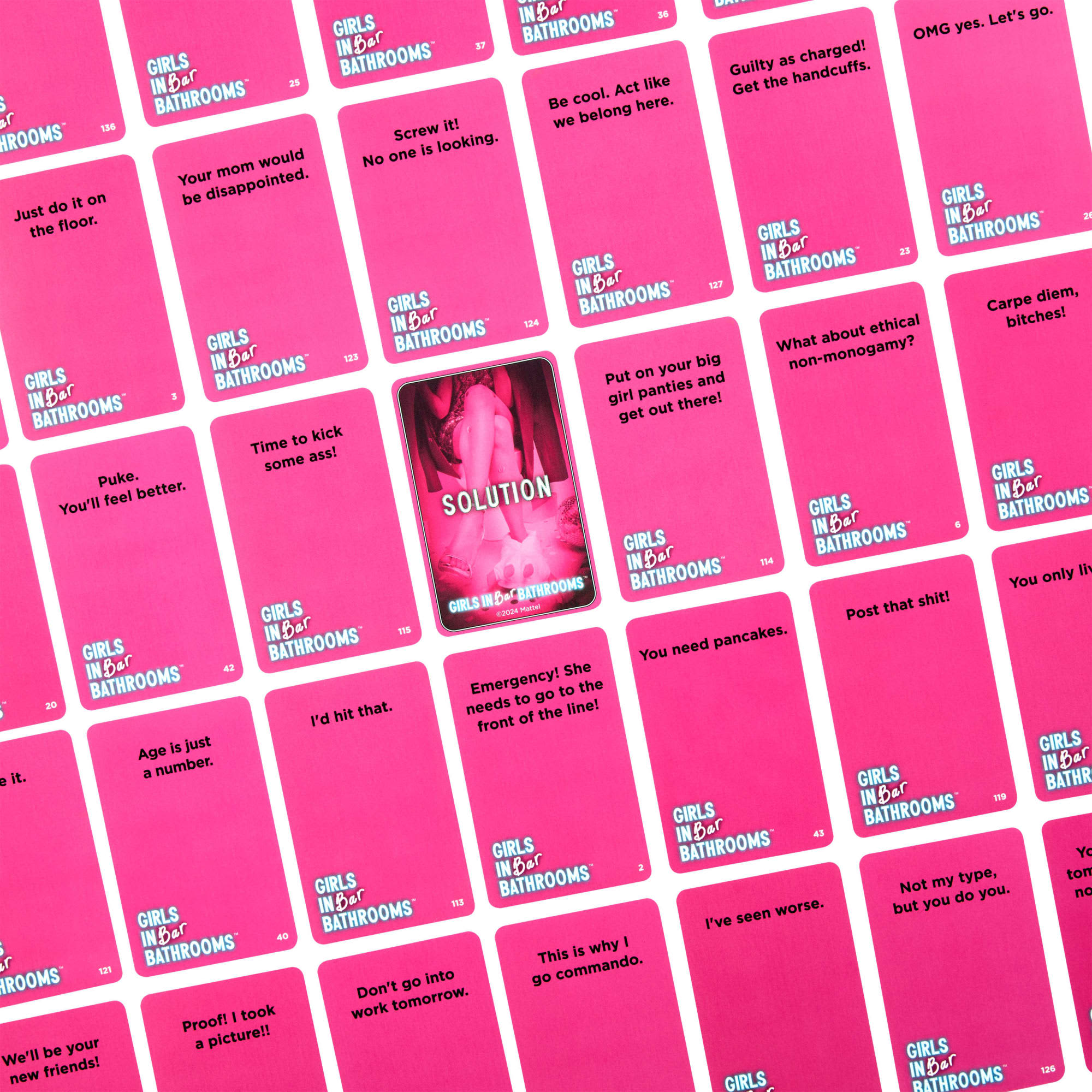 Girls in Bar Bathrooms Adult Party Game