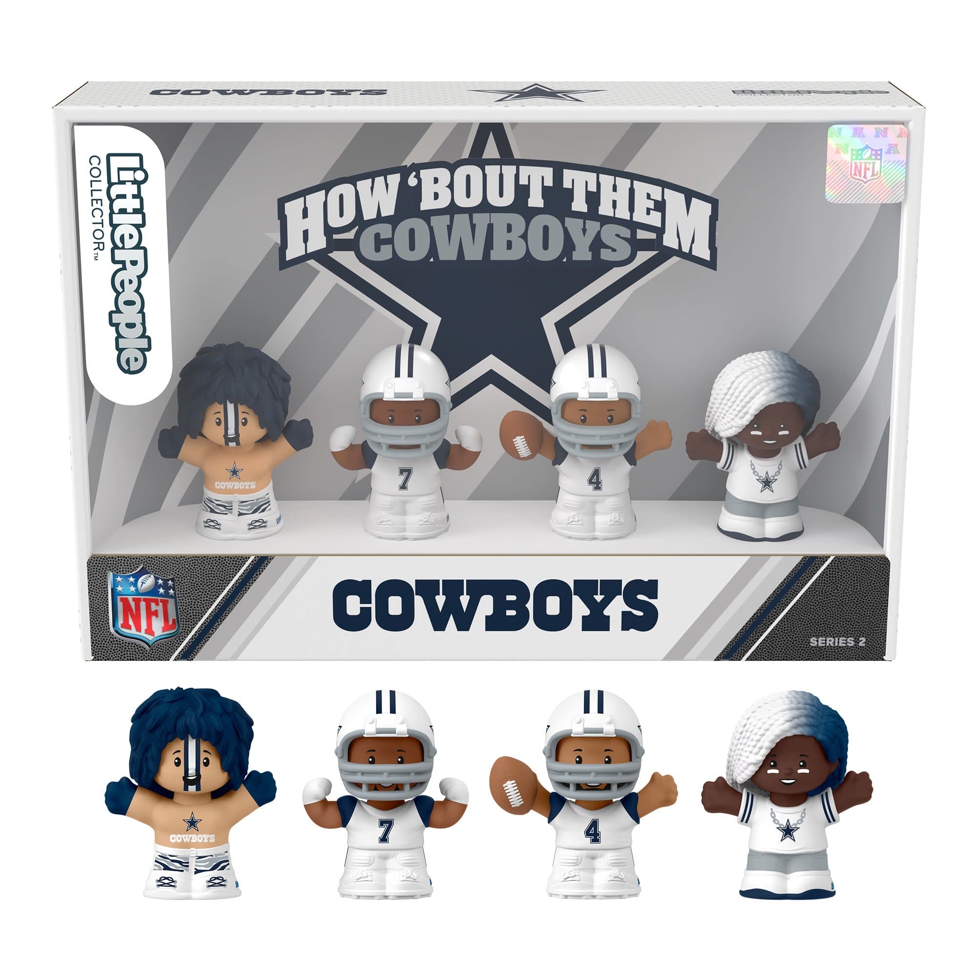 Little People Collector Dallas Cowboys Alternate Jersey Figure Set