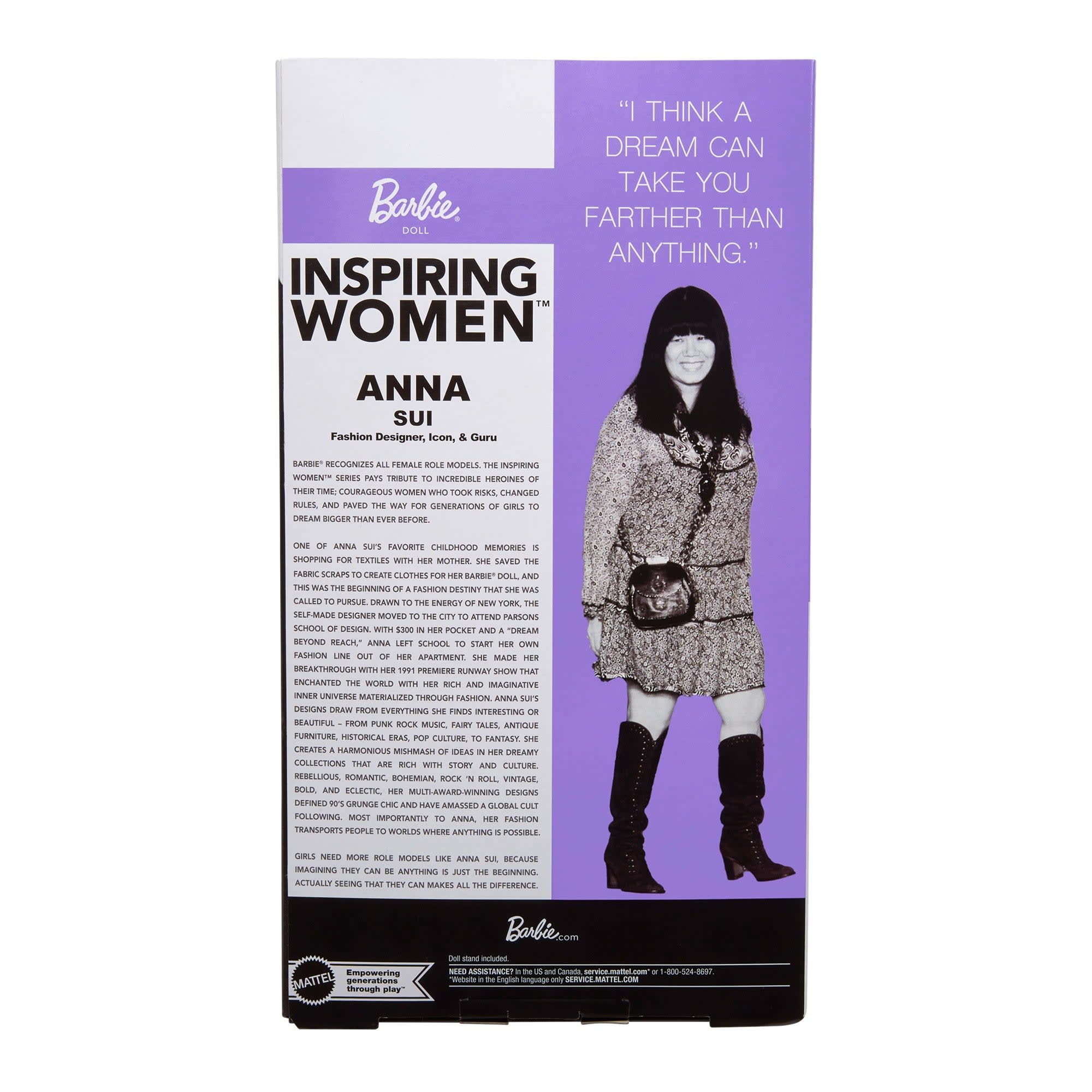 Barbie Inspirierende Frauen Anna Sui Puppe
