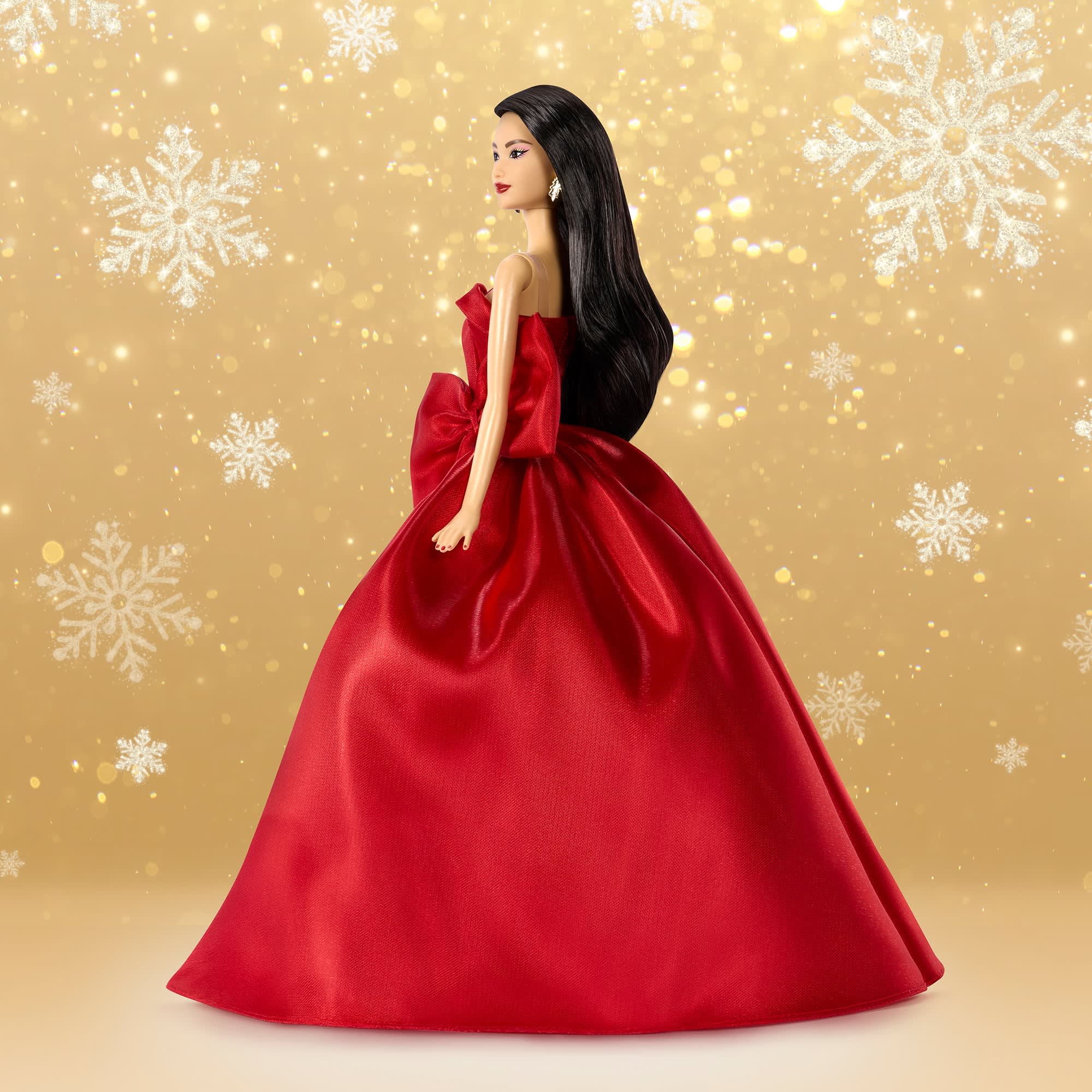 Barbie Signature 2026 Holiday Barbie Doll with Dark Brown Hair