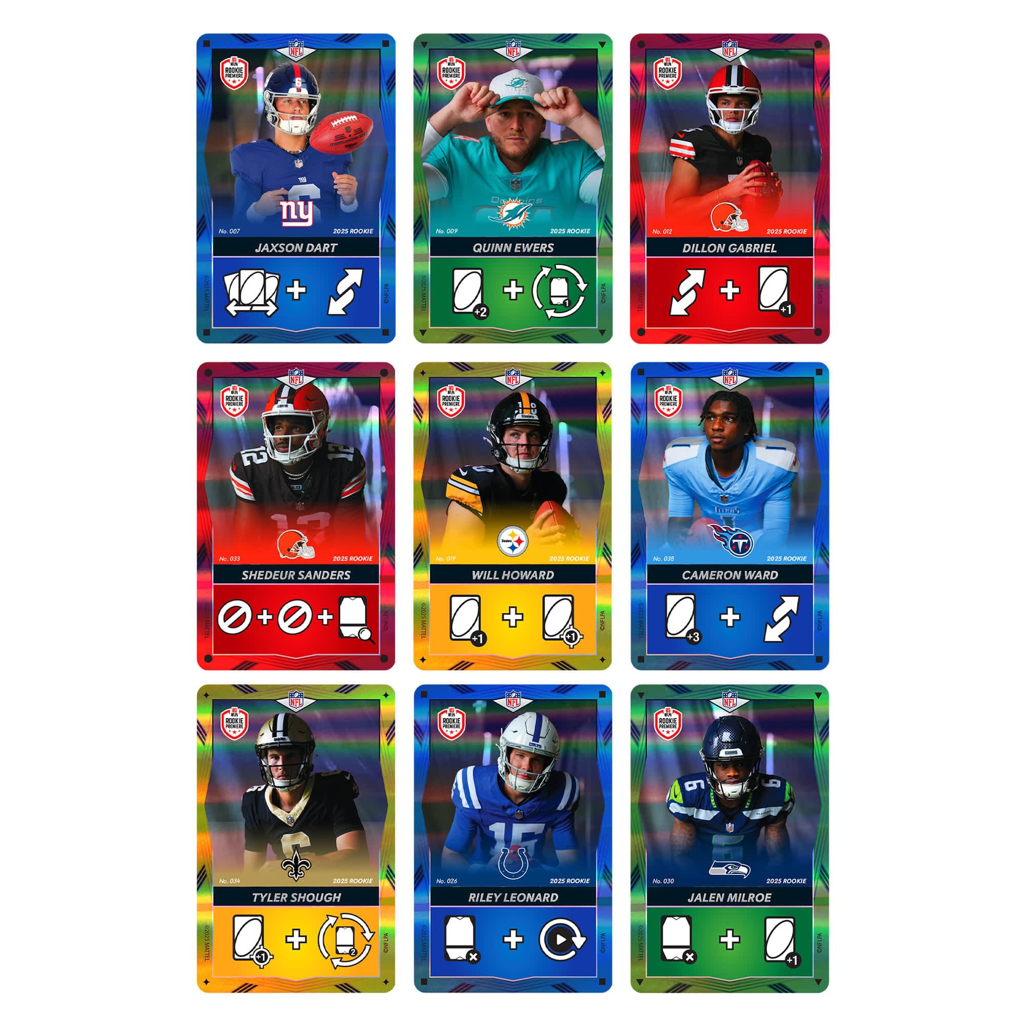 UNO Elite NFL 2025 All-Rookie Booster Set