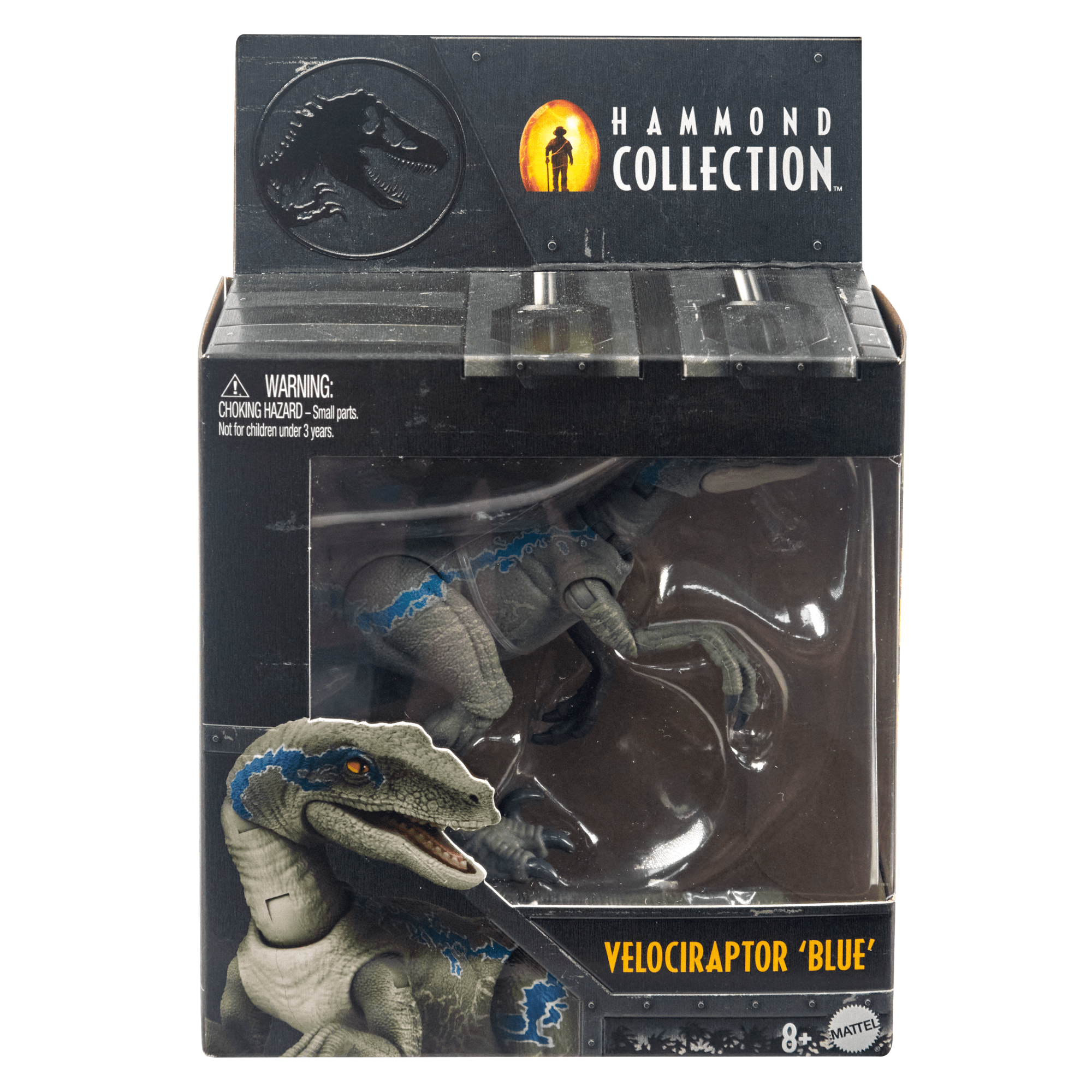 Jurassic World Hammond Collection Velociraptor Blue Dinosaur Figure
