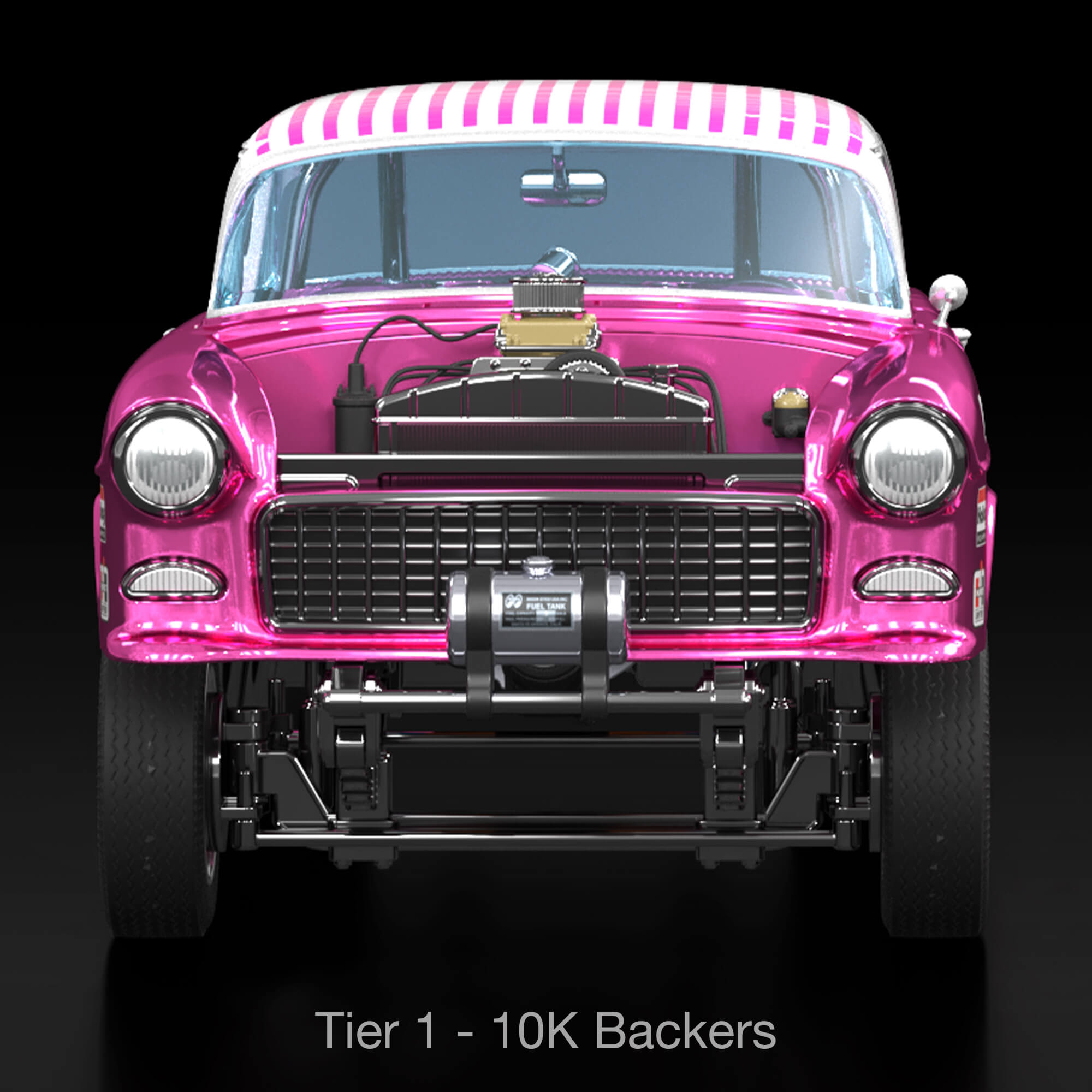 RLC Exclusive 1:18 Scale ‘55 Chevy Bel Air Gasser “Candy Striper” - Crowdfund