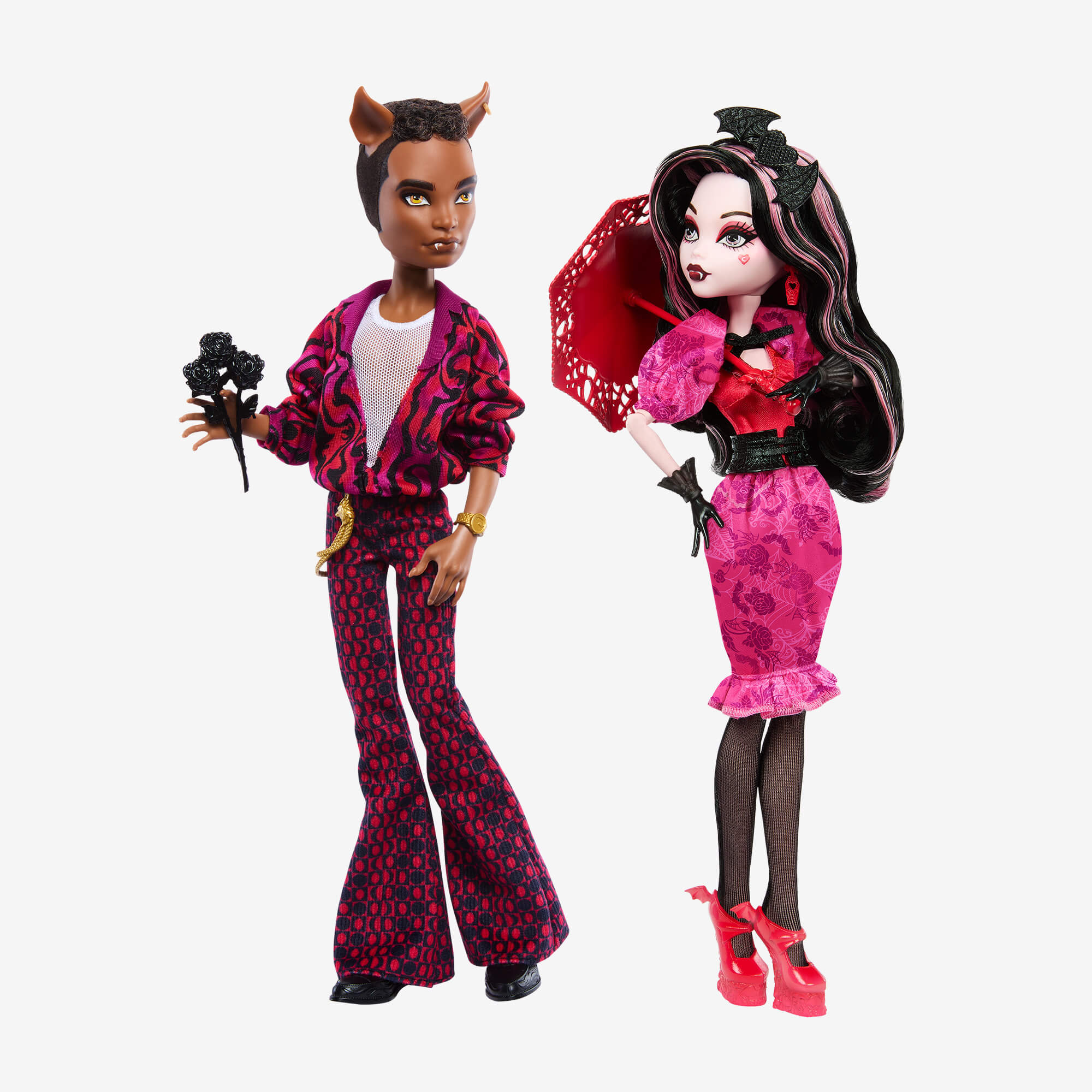Monster High Draculaura and Clawd Wolf Howliday Love 2-Pack