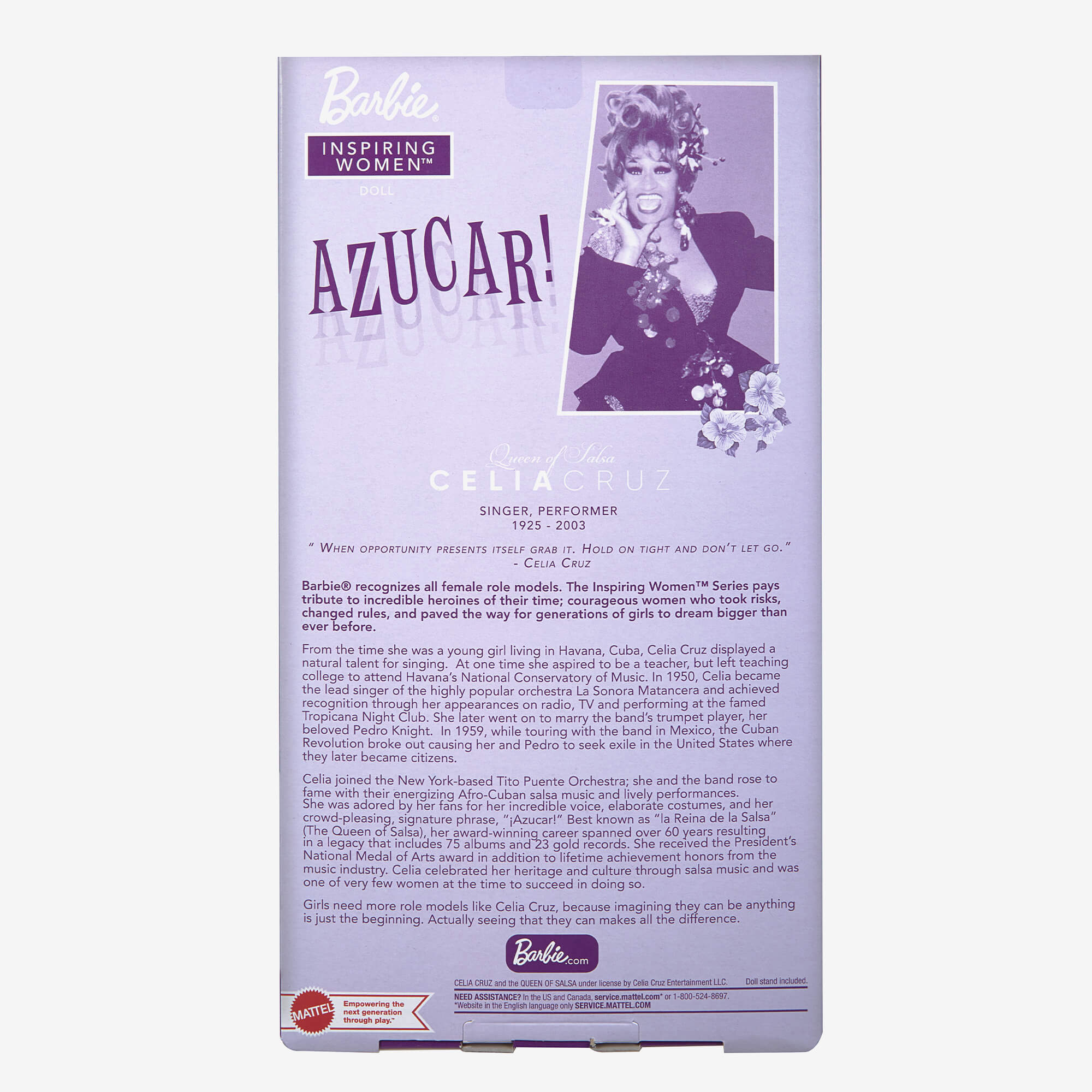 Barbie Inspiring Women Celia Cruz Doll