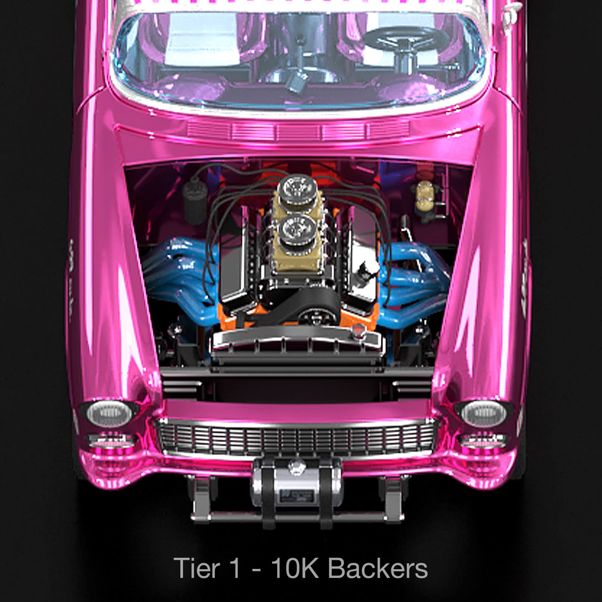 RLC Exclusive 1:18 Scale ‘55 Chevy Bel Air Gasser “Candy Striper” - Crowdfund