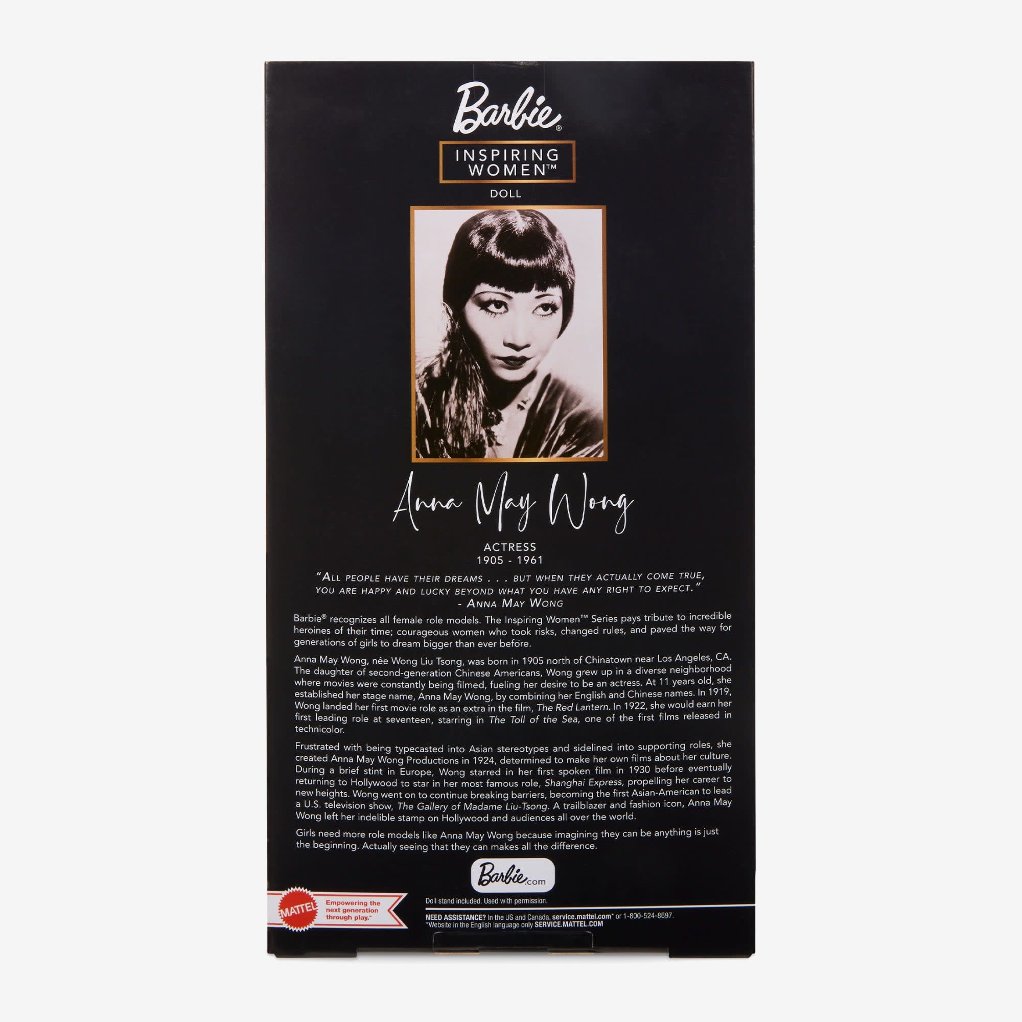Barbie Inspiring Women Anna May Wong Doll