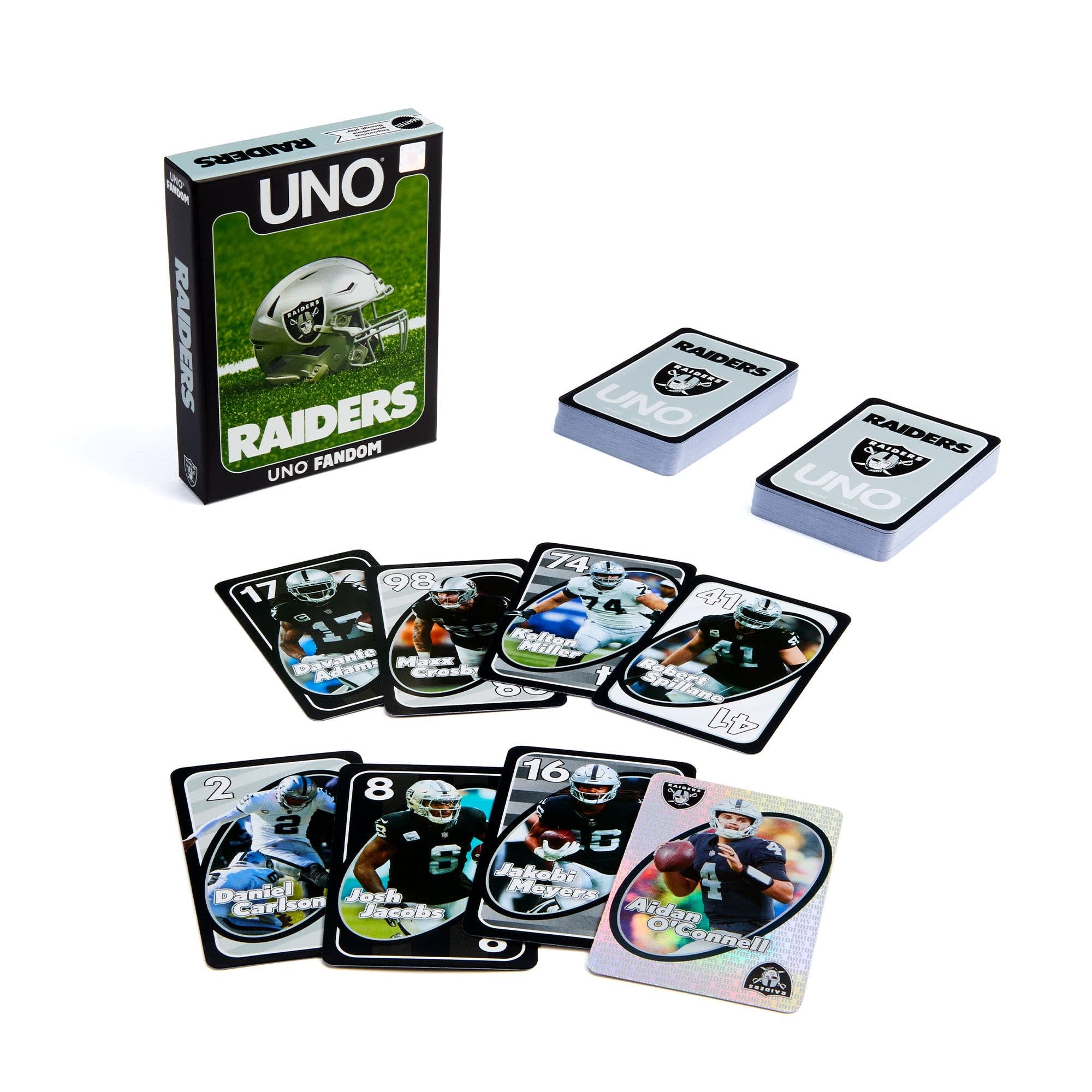 UNO Fandom NFL Las Vegas Raiders Game Deck