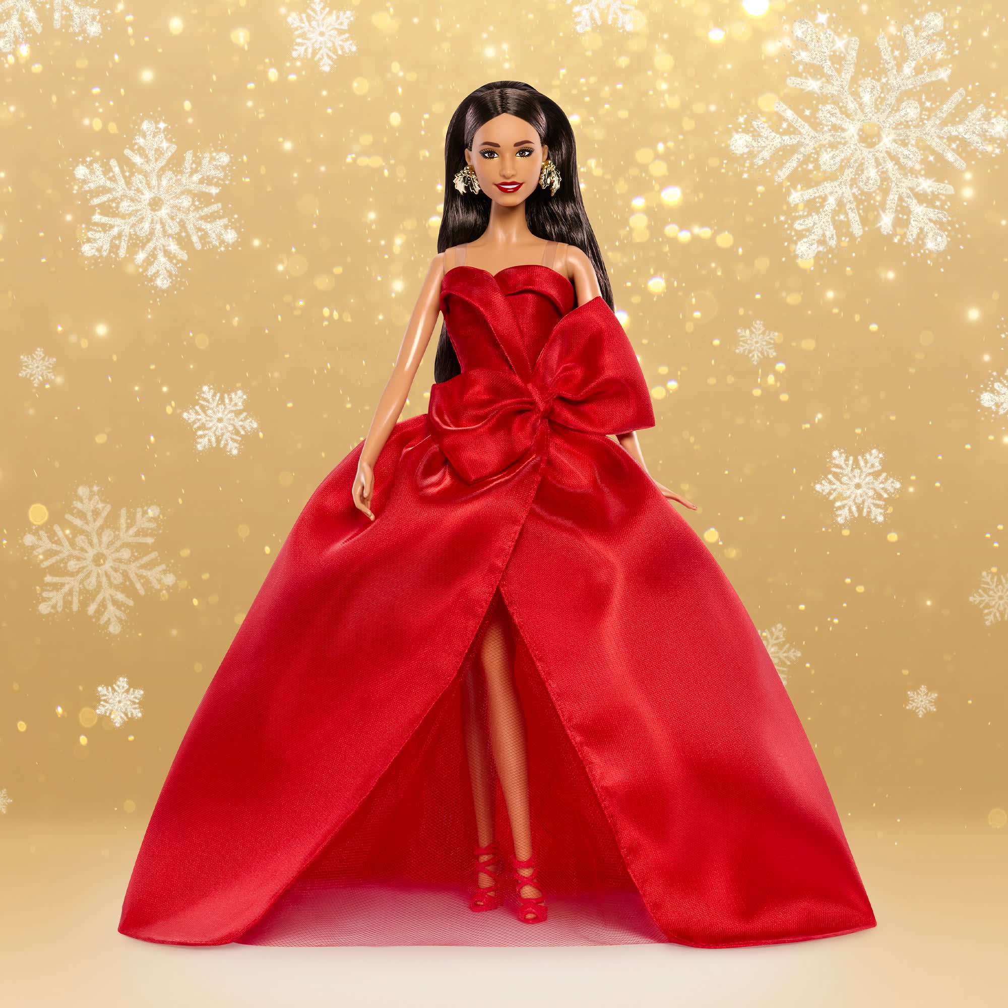 Barbie Signature 2026 Holiday Barbie Doll with Brown Hair