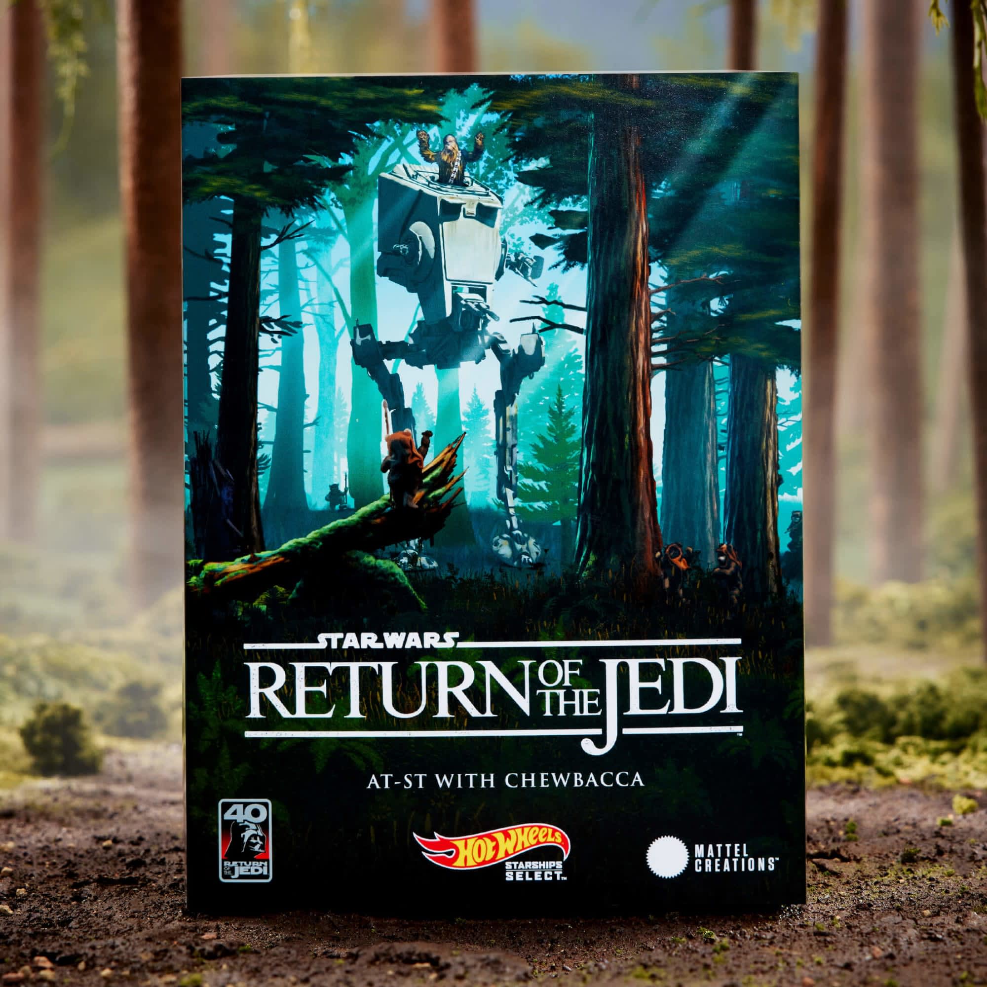 Star Wars Starships Select AT-ST With Chewbacca