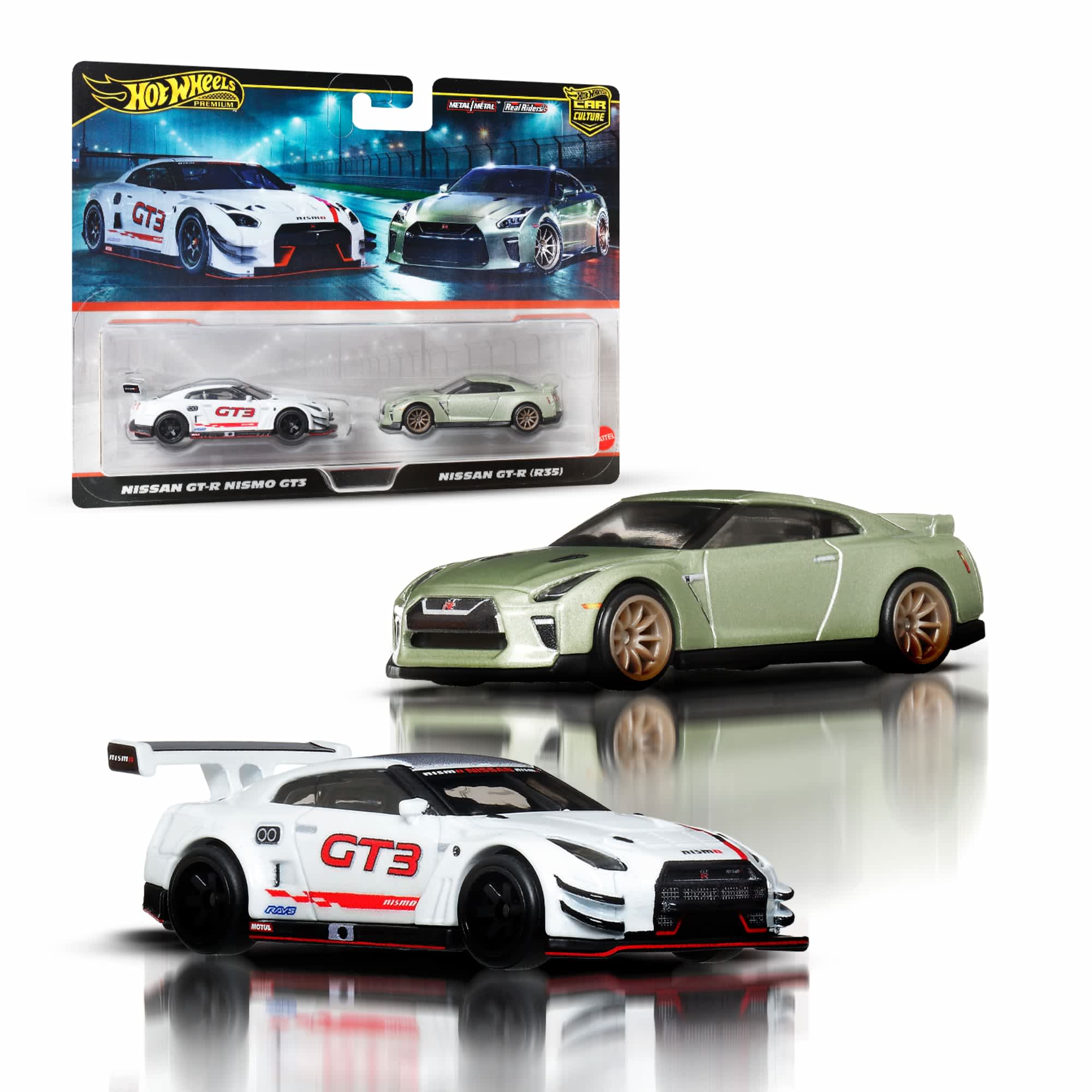 Hot Wheels Premium Car Culture Nissan GT-R 2-Pack | Mattel Creations