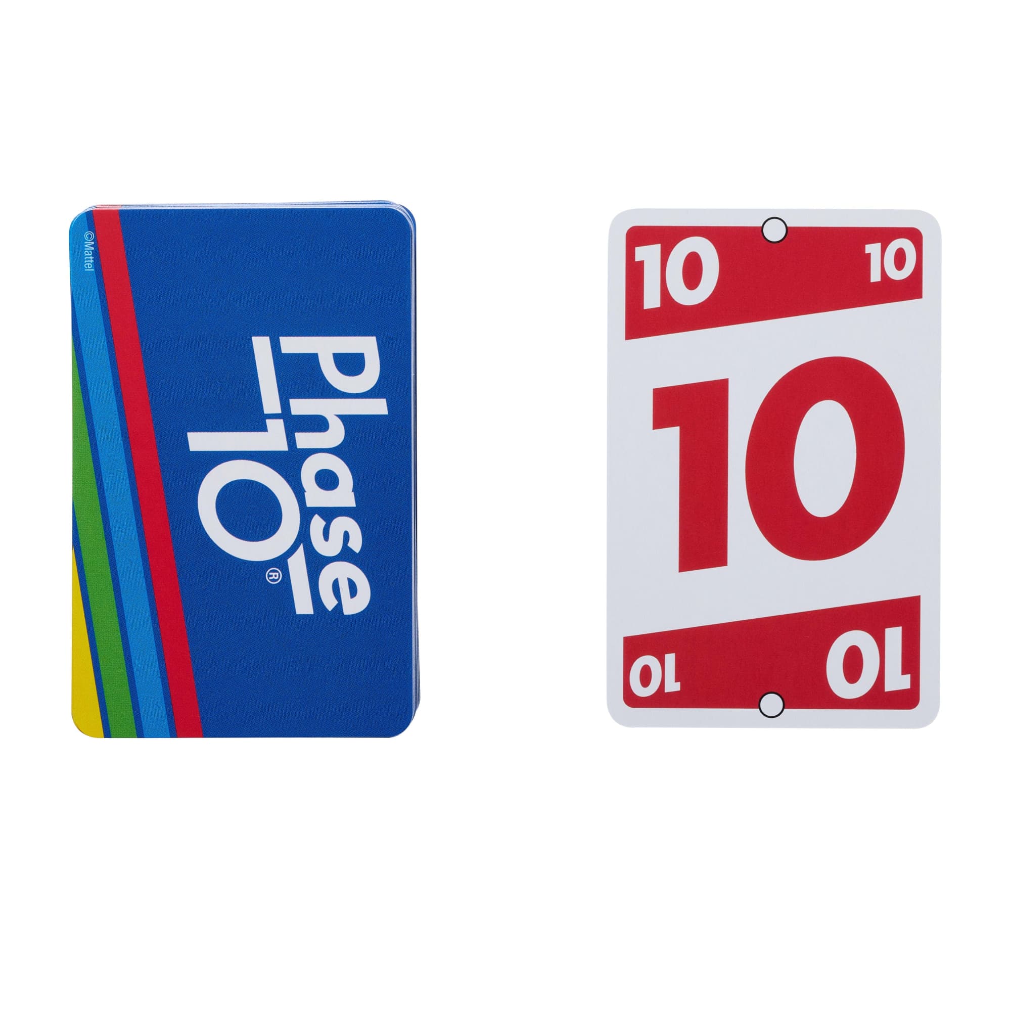 Phase 10 Card Game with Color Blind Accessible Deck