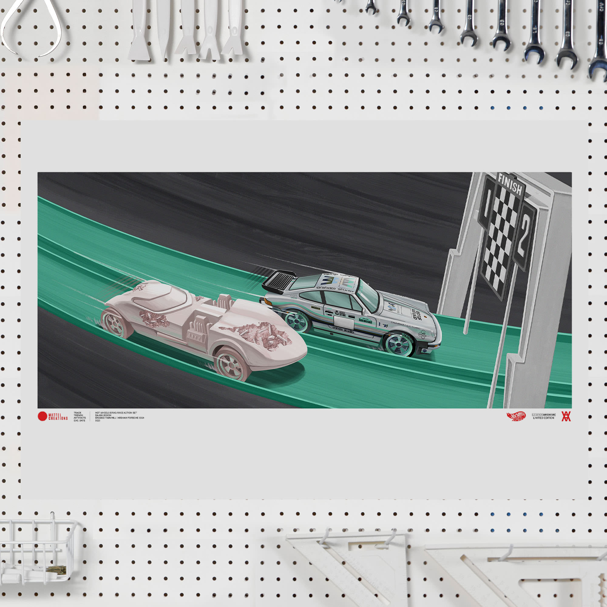 Hot Wheels x Daniel Arsham Legends Archive Lap 3 Poster | Mattel