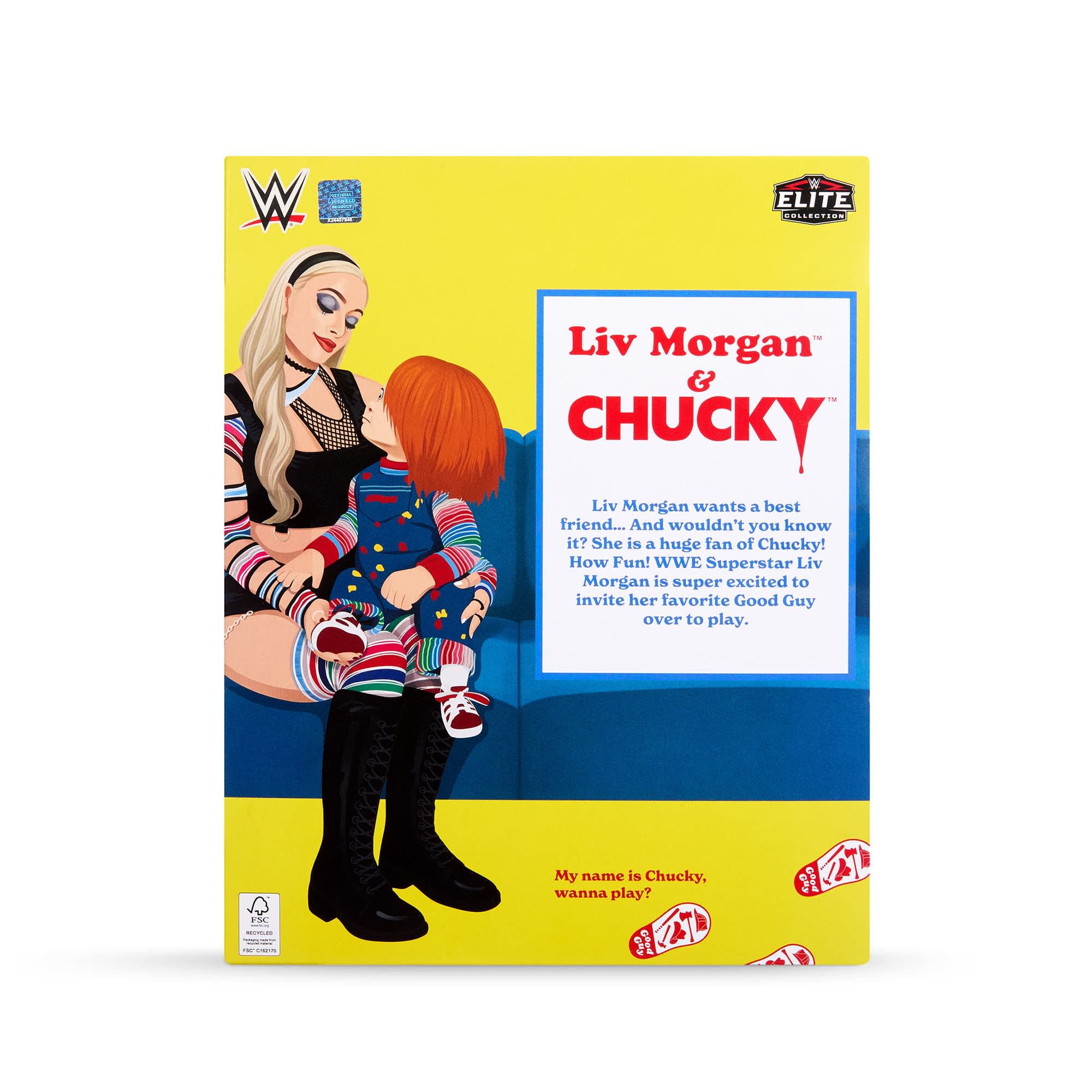 WWE Elite Collection Liv Morgan & Chucky Action Figure 2-Pack