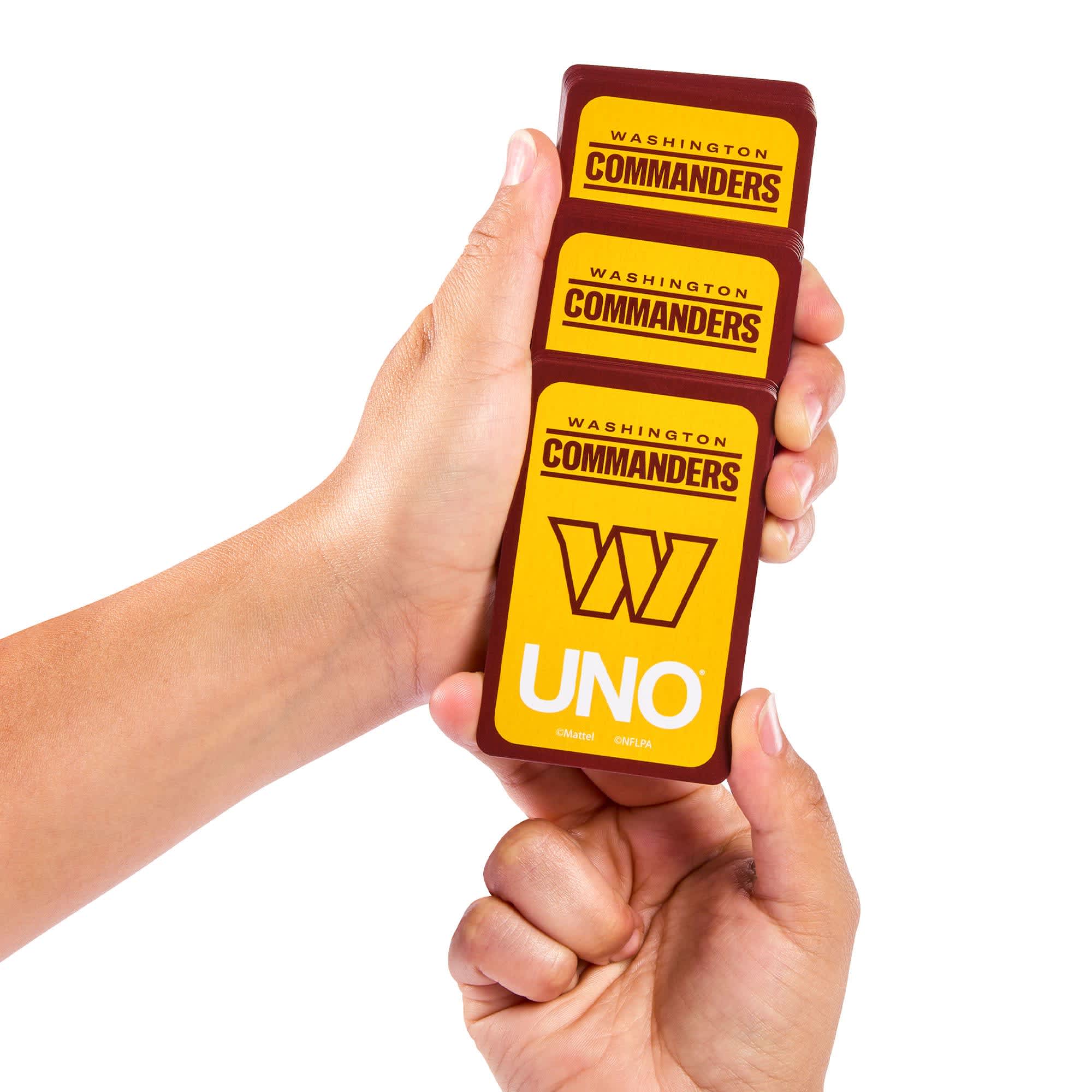 UNO Fandom NFL Washington Commanders Game Deck