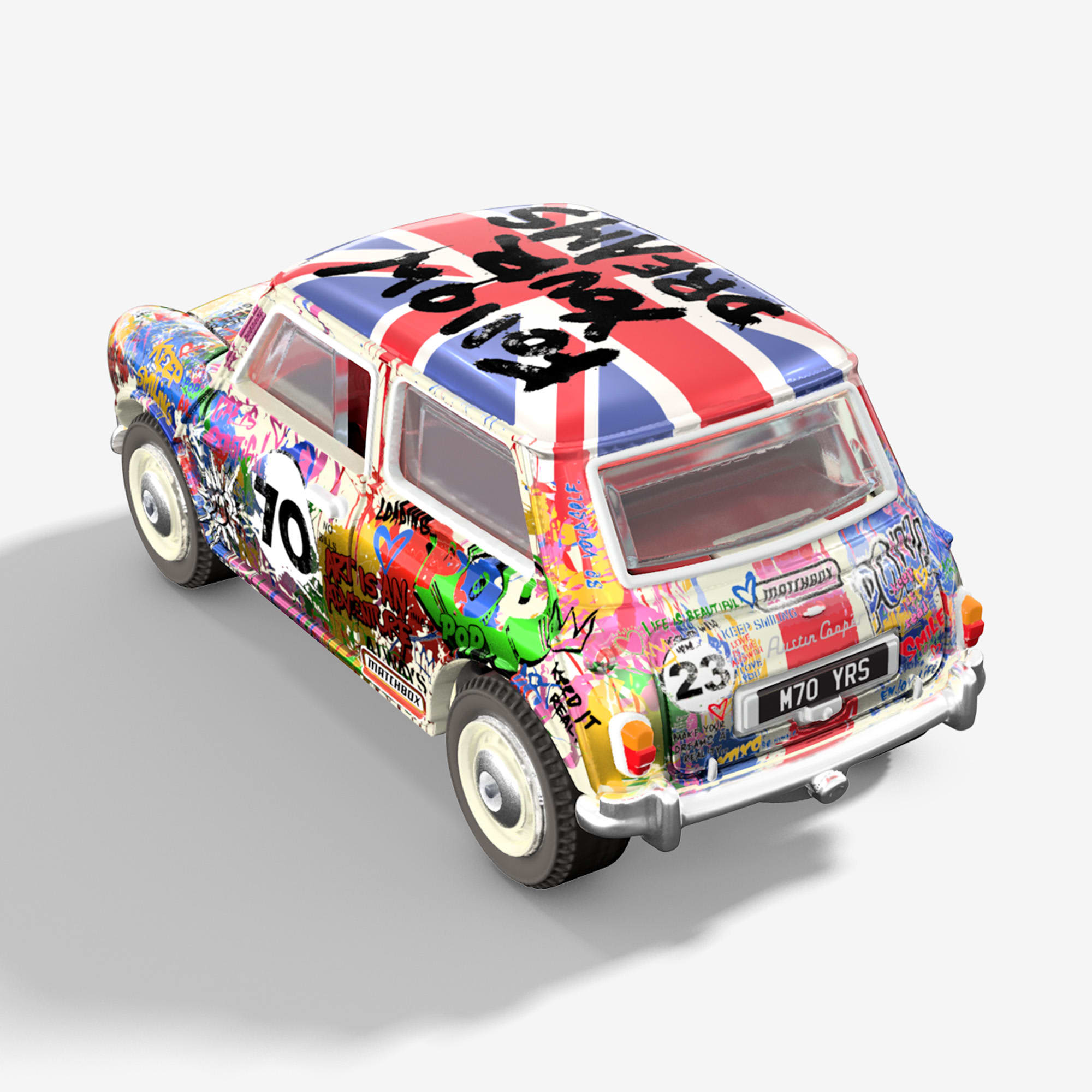 Matchbox x Mr Brainwash 1964 Austin Mini Cooper S