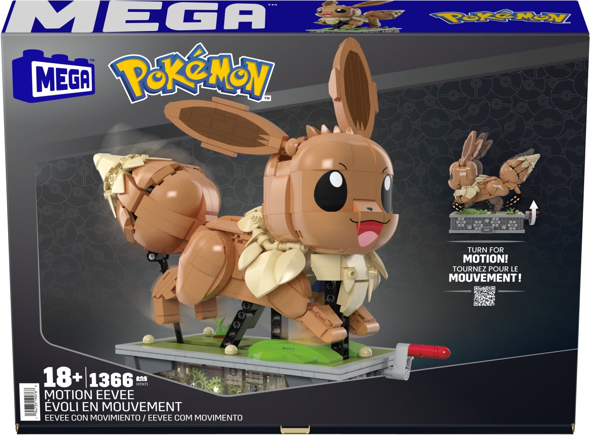 MEGA Pokémon Motion Eevee Building Set