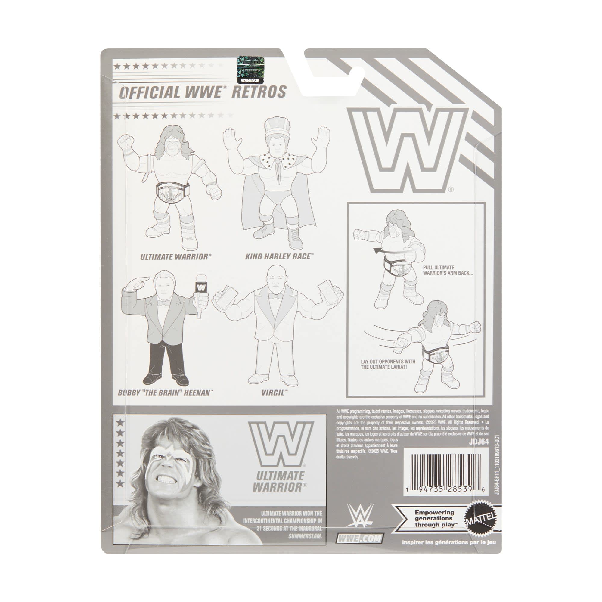 WWE Official Retro 4-Pack Action Figures