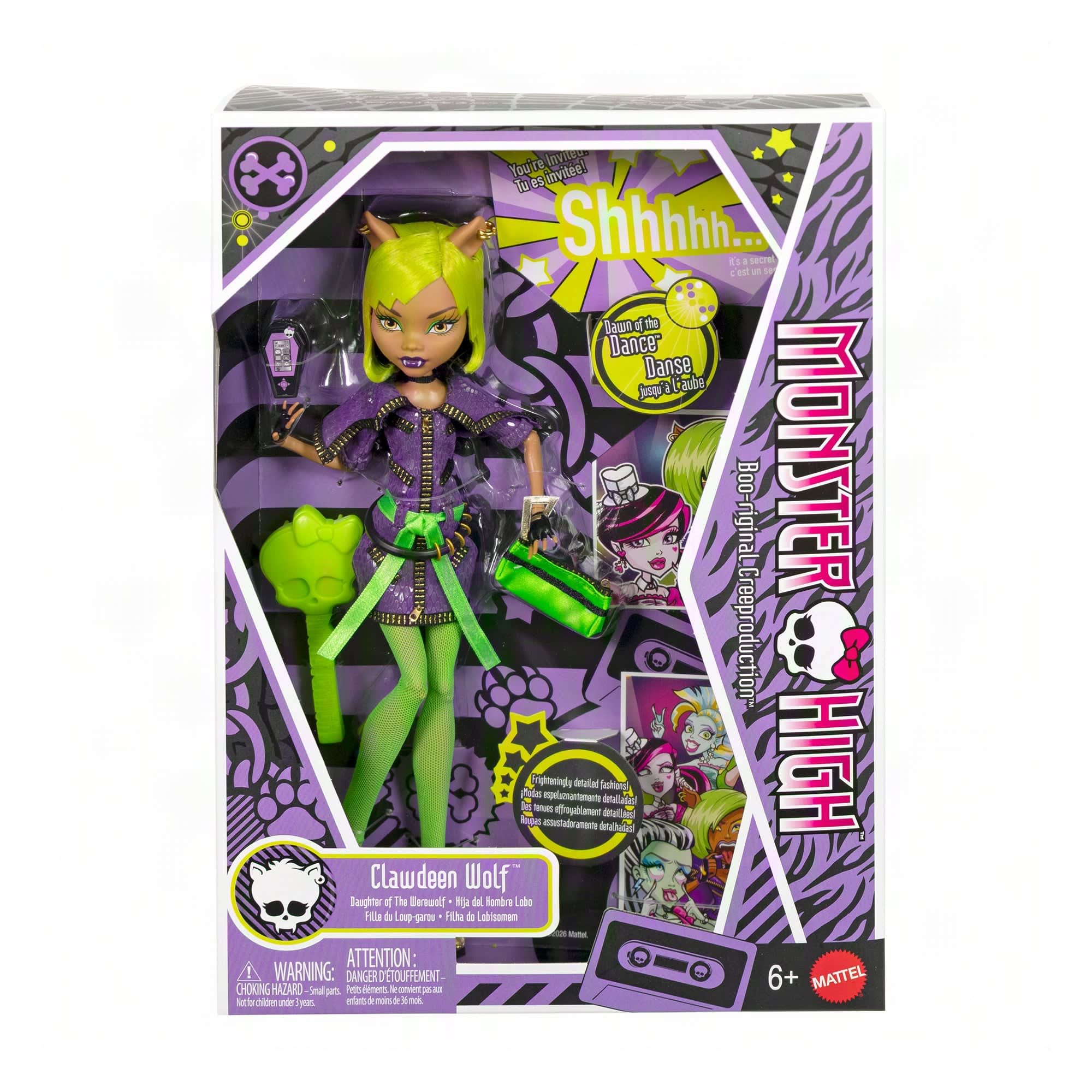 Monster High Dawn of the Dance Clawdeen Wolf Reproduction Doll