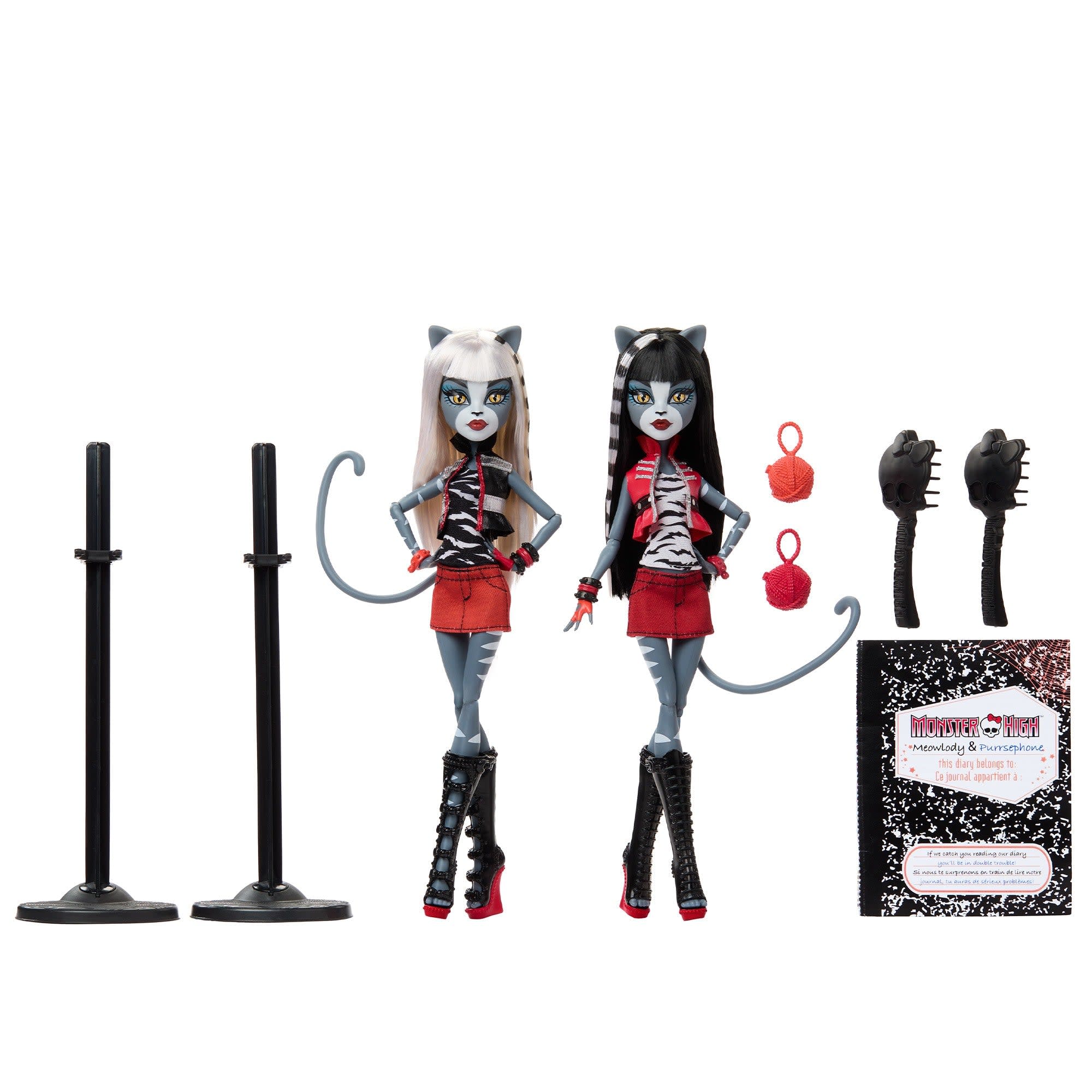 Monster High Boo-riginal Creeproductions G1 Meolowdy and Purrsephone Dolls 2-Pack