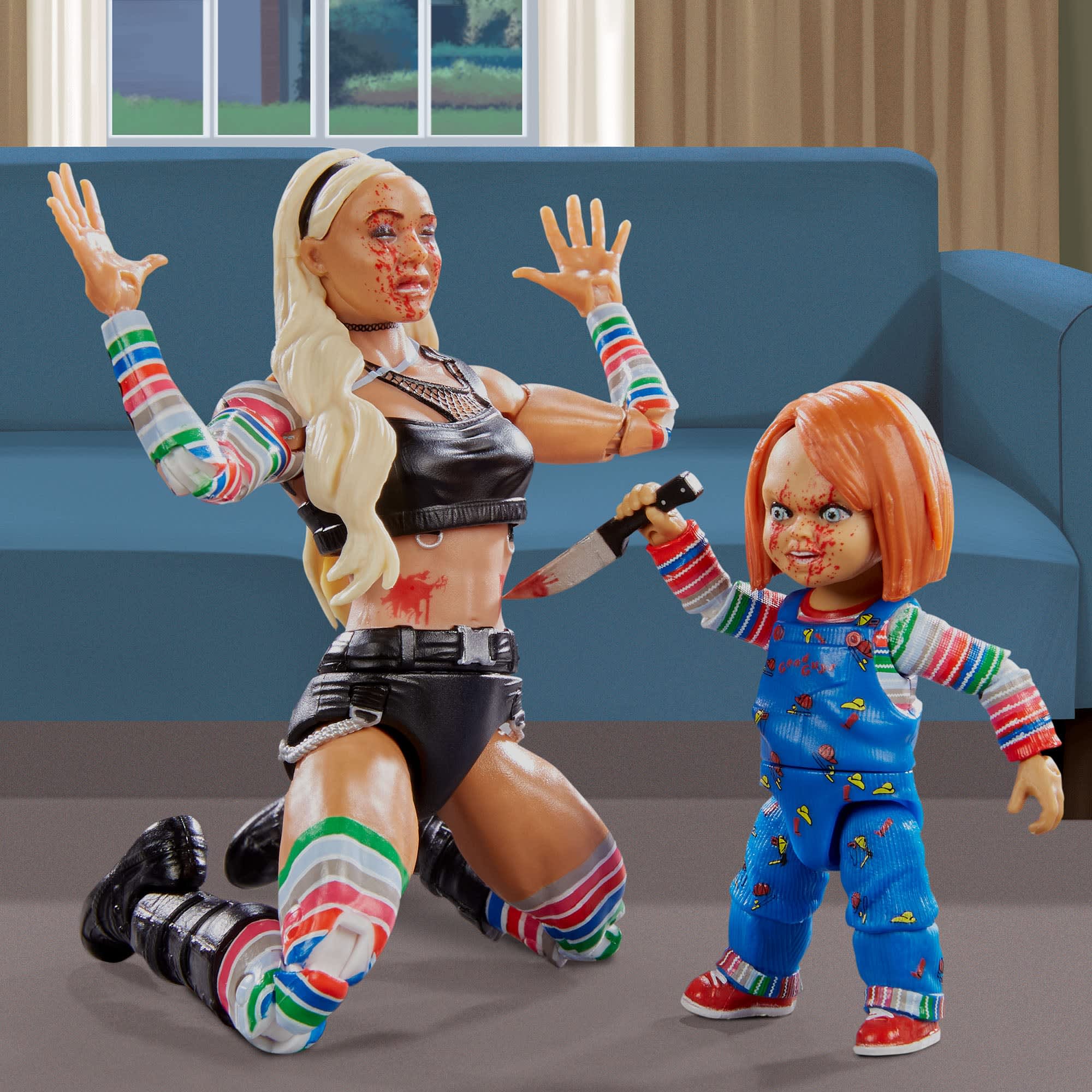 WWE Elite Collection Liv Morgan & Chucky Action Figure 2-Pack