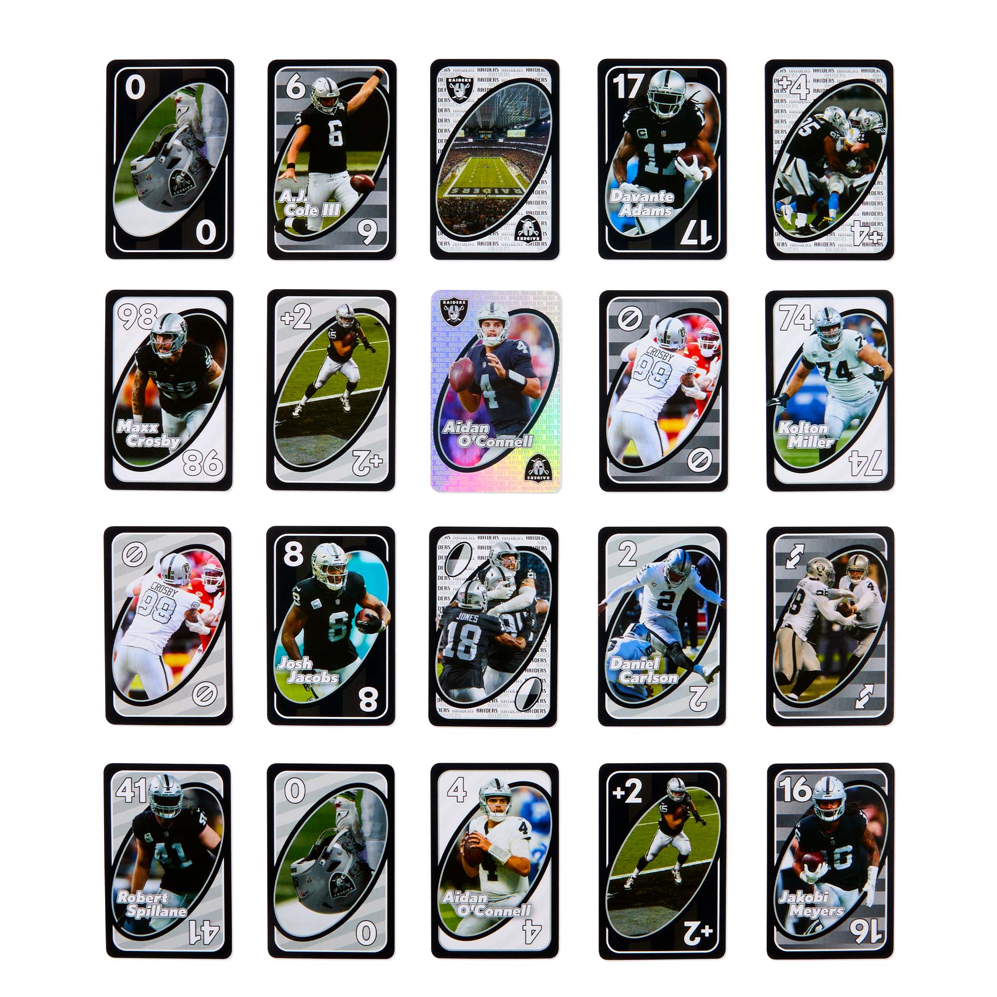 UNO Fandom NFL Las Vegas Raiders Game Deck