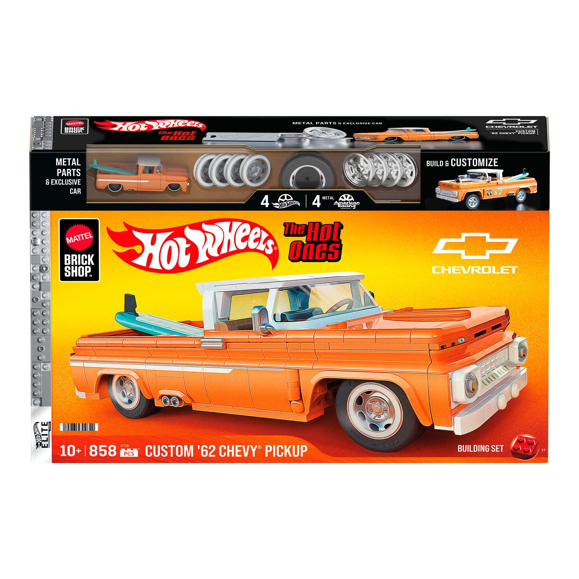 Mattel Brick Shop Hot Wheels Custom ’62 Chevy Pickup Building Set