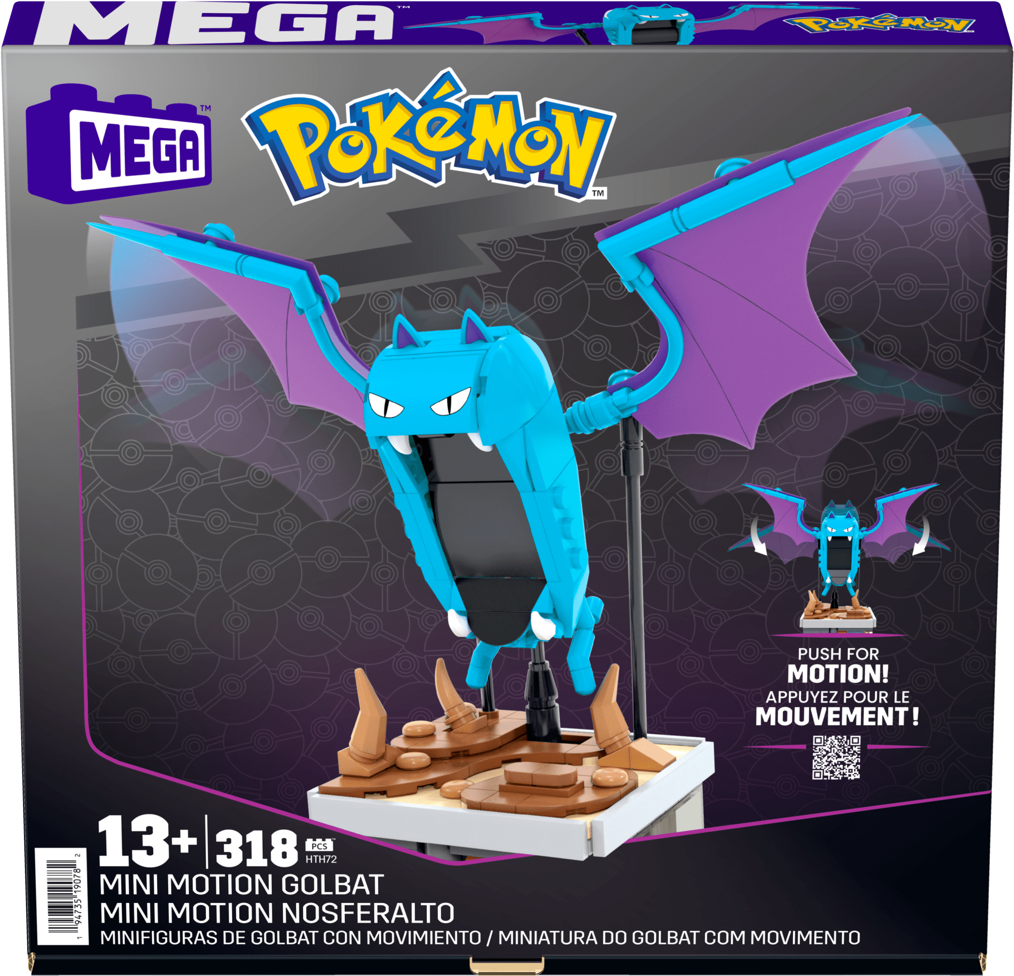 Pokémon Mini Motion Golbat Building Set by MEGA