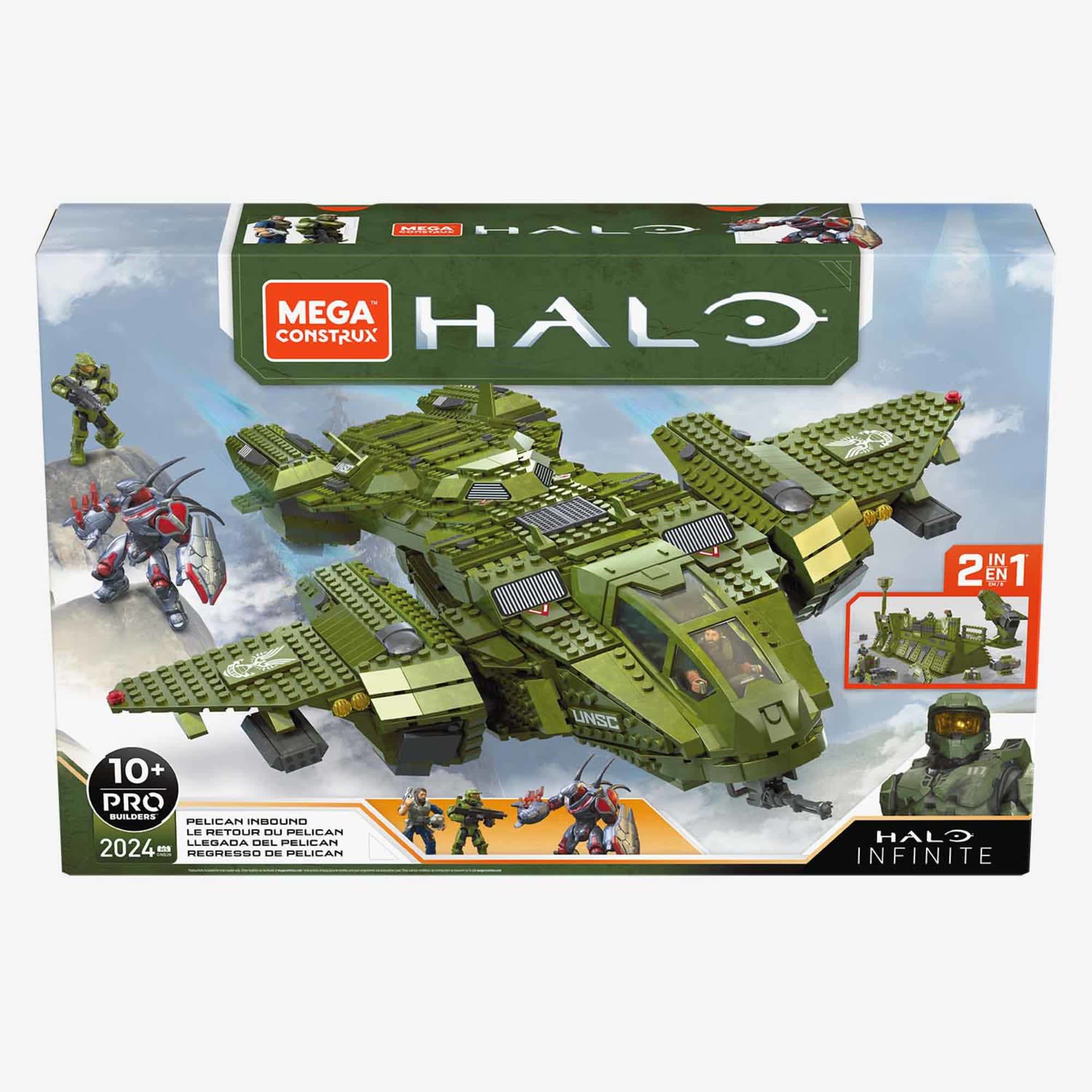 MEGA Halo Pelican Inbound Aircraft Building Set
