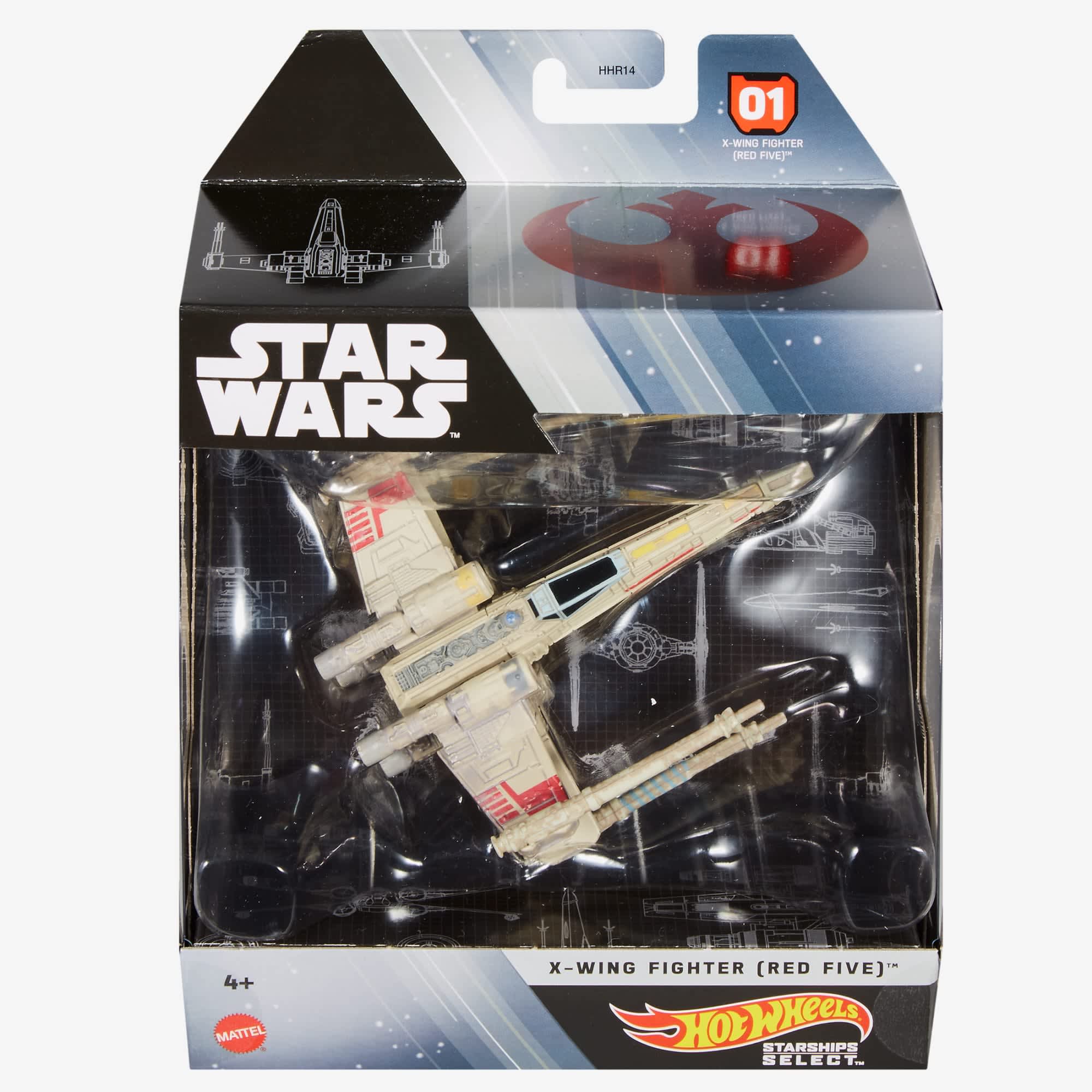 Hot Wheels Star Wars Starships Select X-wing Fighter (Red Five)