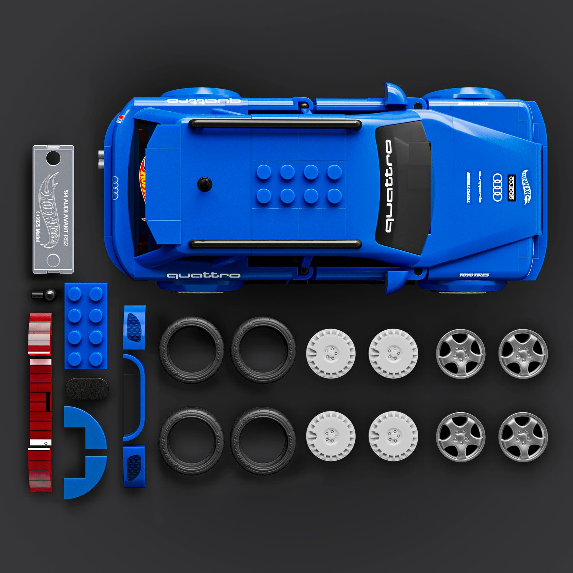 Mattel Brick Shop Hot Wheels Audi Avant RS2 Building Set