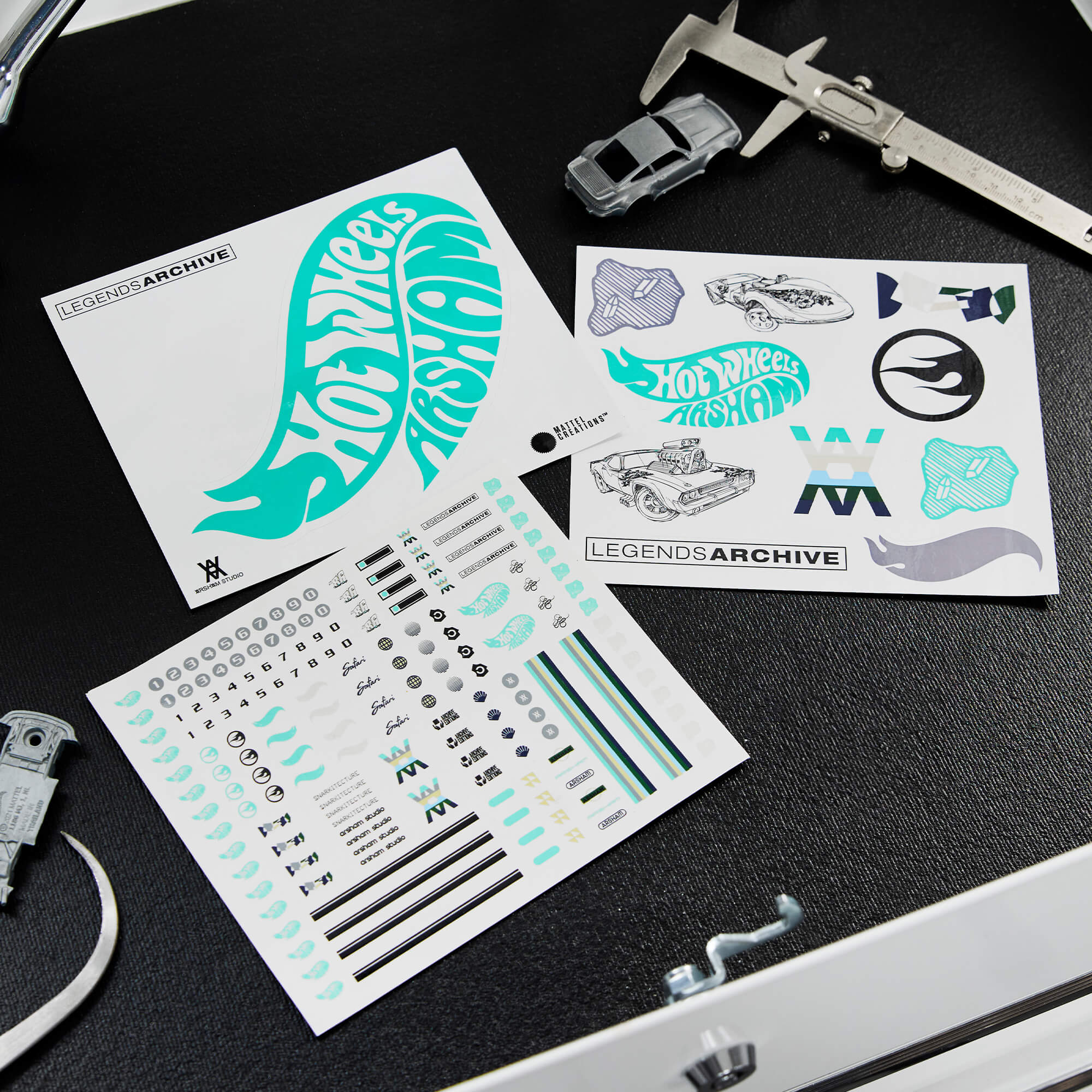 Hot Wheels x Daniel Arsham Patches & Sticker Set