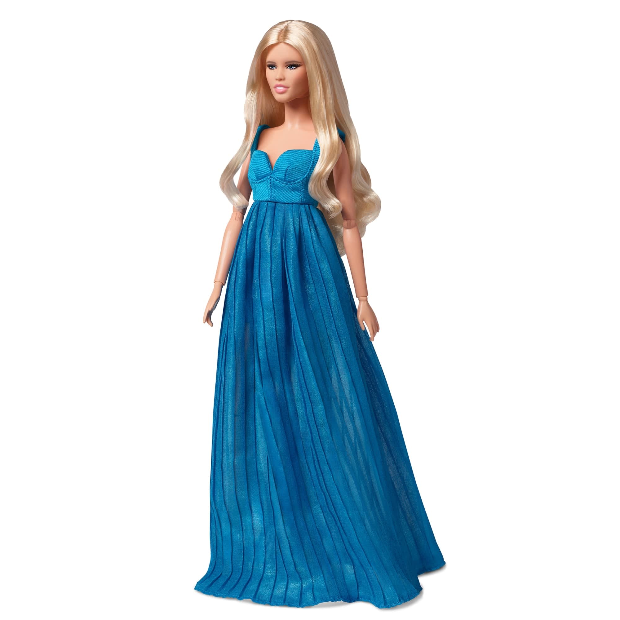 Claudia Schiffer Supermodel Barbie Doll in Versace Gown | Mattel Creations
