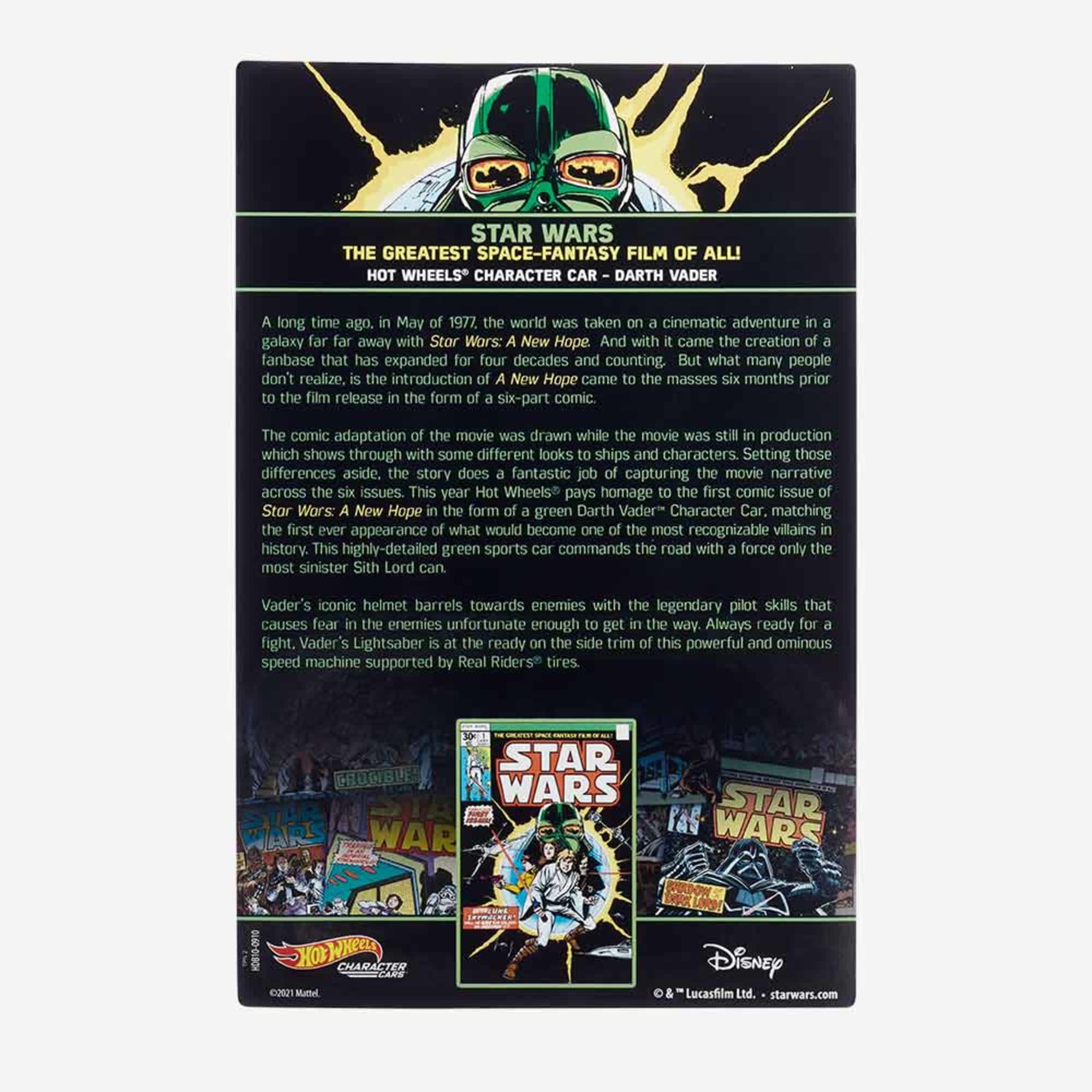 HOT WHEELS STAR WARS Green DARTH VADER