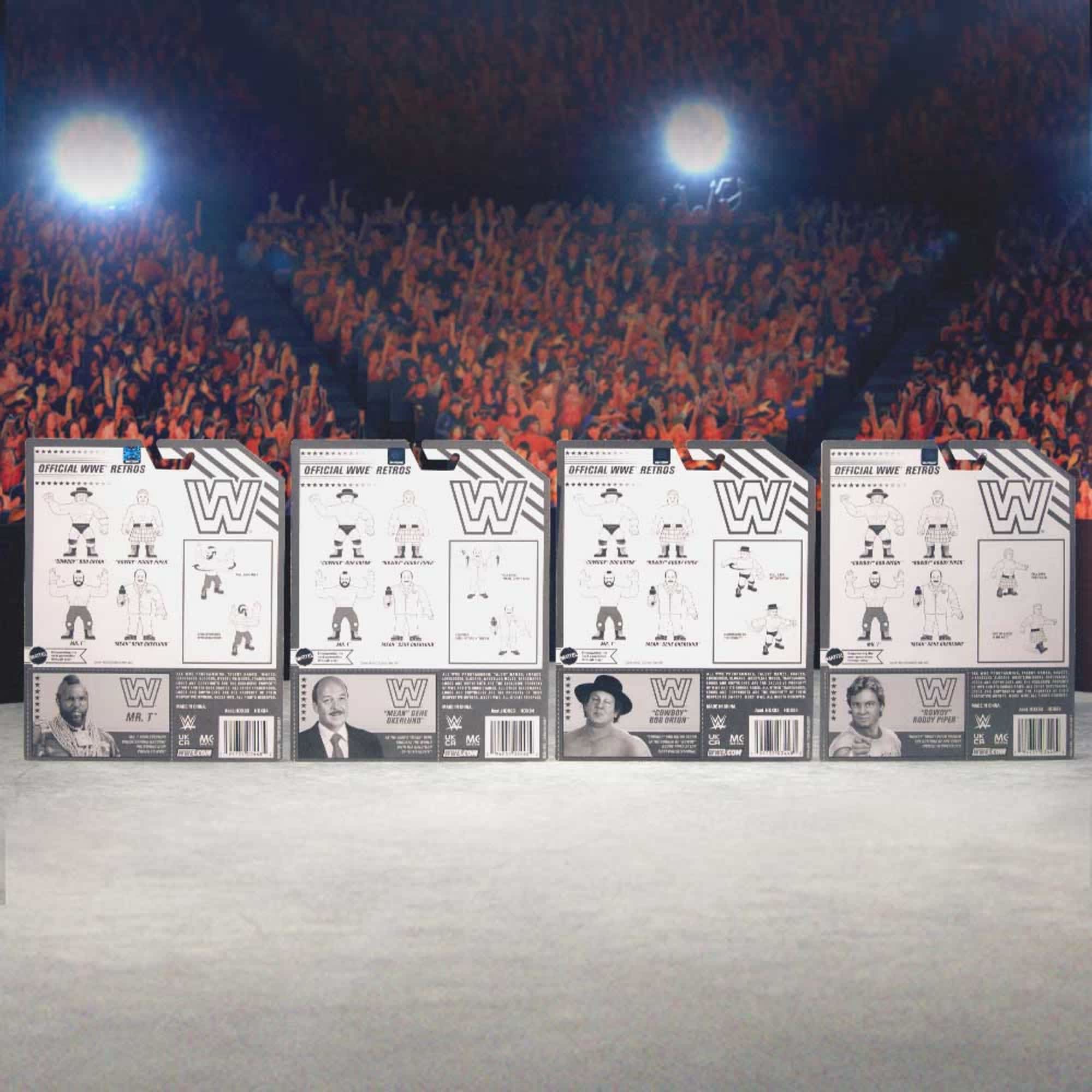 WWE Retro Figures Set Wave 1