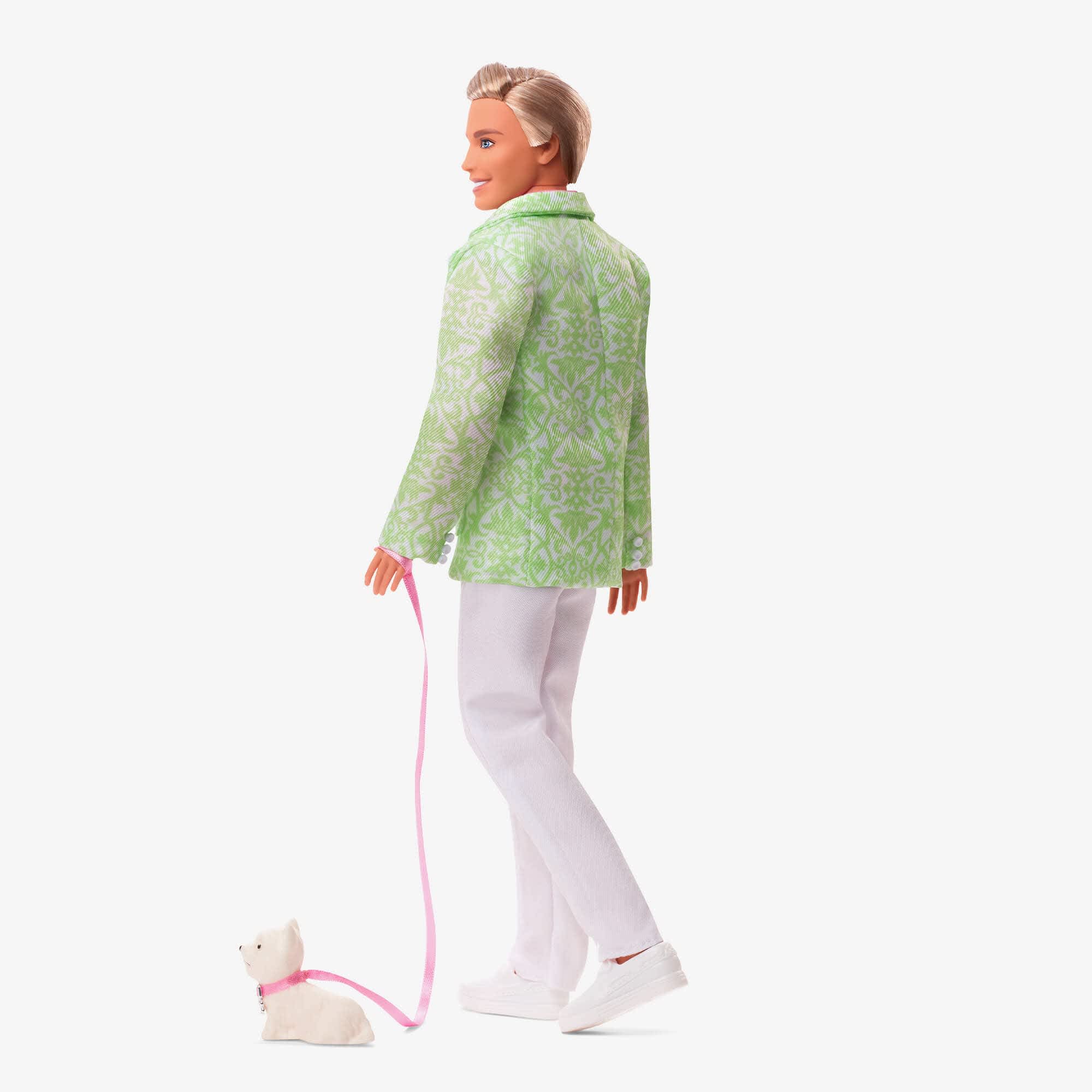 “Sugar’s Daddy” Ken Doll in Pastel Suit With Dog – Barbie The Movie