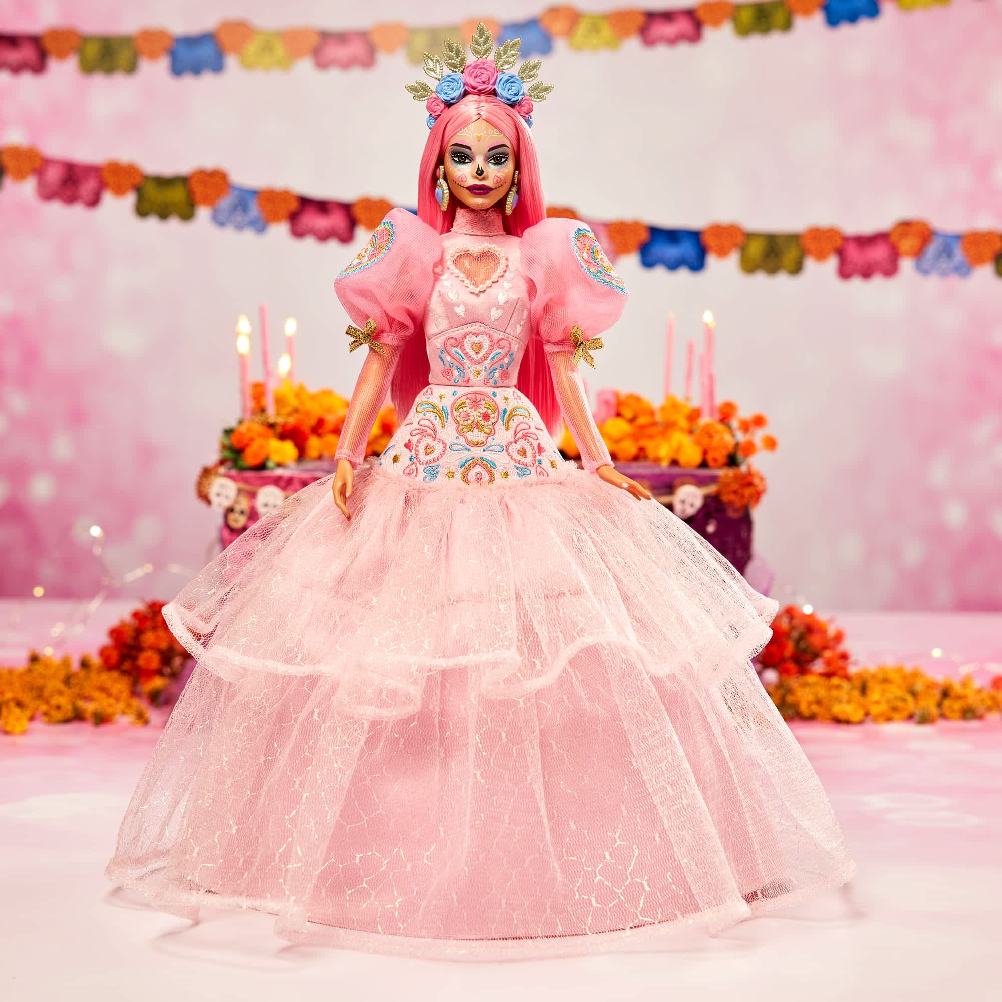 2023 Día De Muertos Barbie x Pink Magnolia Doll
