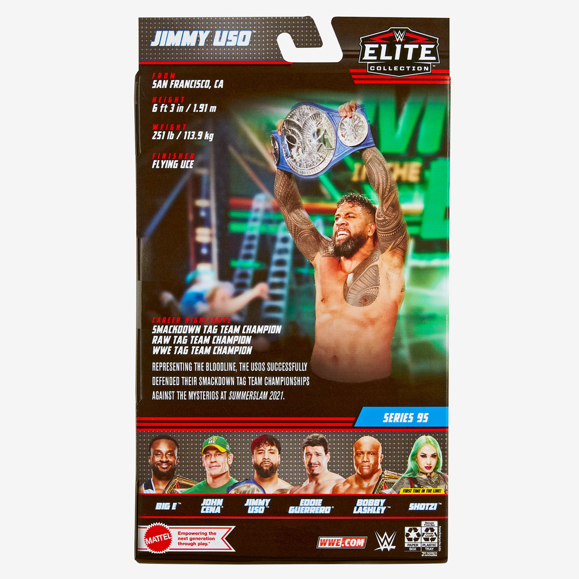 WWE Jimmy Uso Elite Collection Action Figure