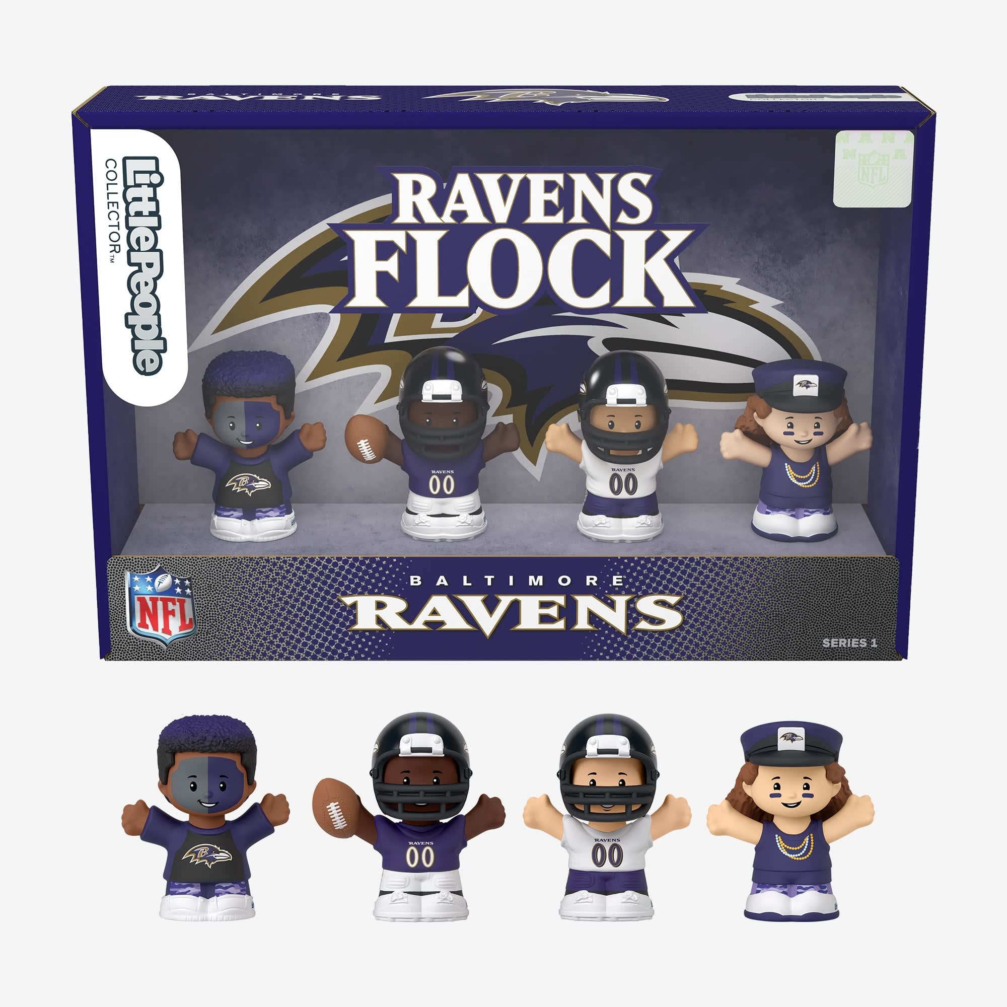 Little People Collector x NFL Baltimore Ravens Set