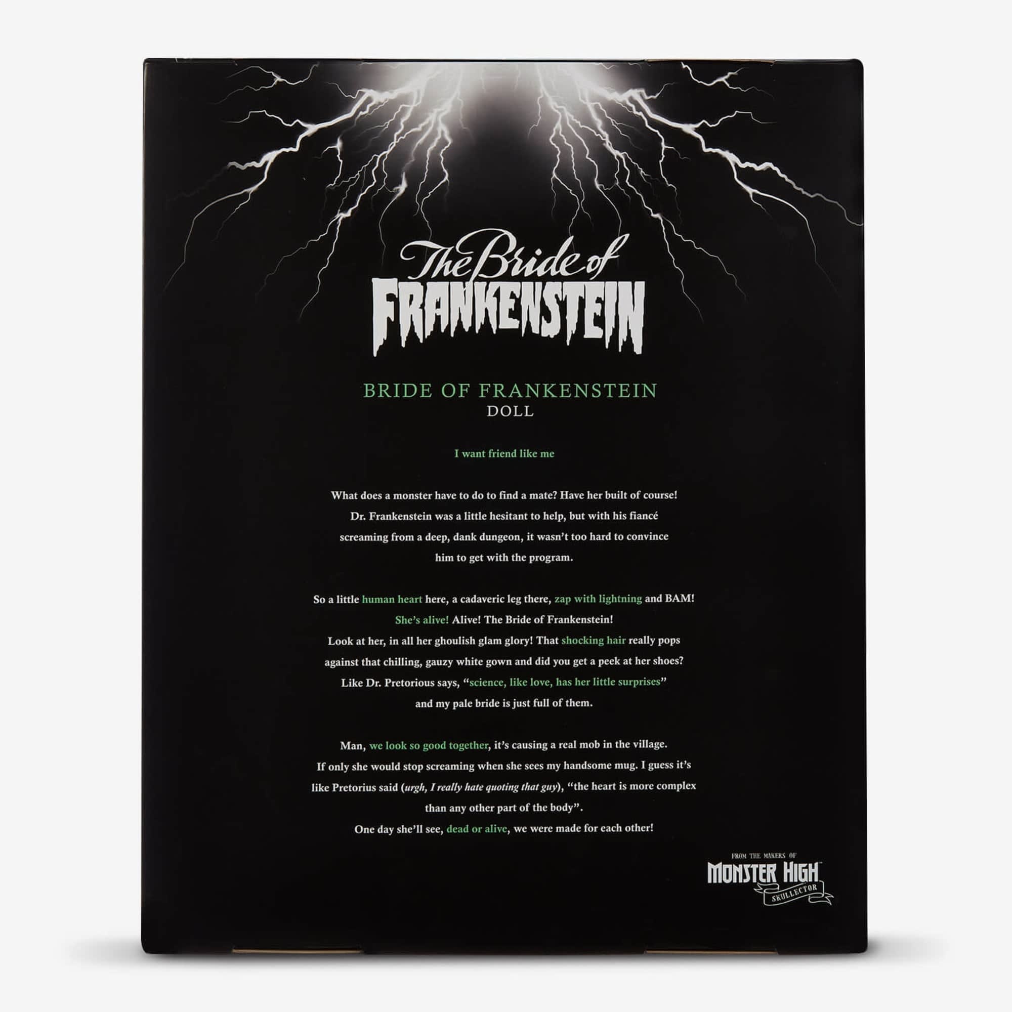 Frankenstein & Bride of Frankenstein Monster High Skullector Doll Set