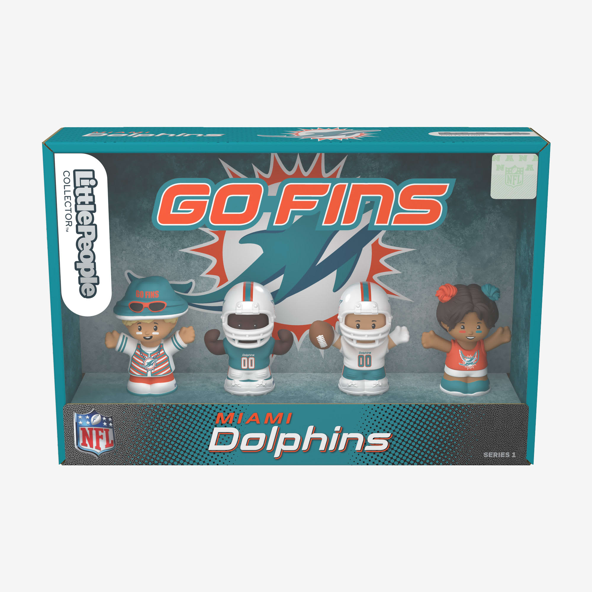 Little People Collector x NFL Miami Dolphins Set